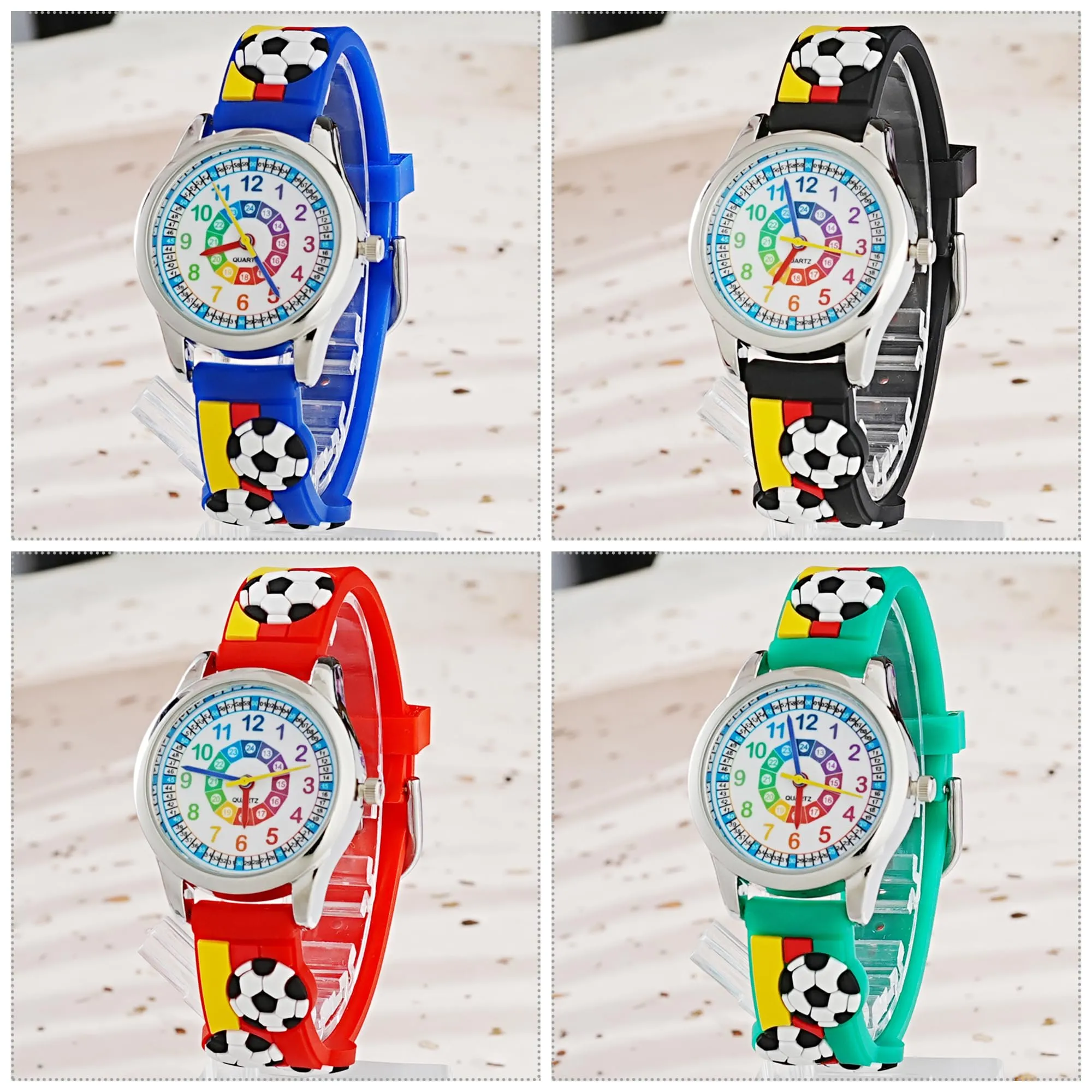 MUXIJIA Orologio Educativo per Bambini - Analogico Quarzo Orologi da Polso per Ragazzi e Ragazze - 3D Cartone Animato Cinturino in Silicone Orologio per Bambini e Ragazzi da 3-10 Anni - immagine 2