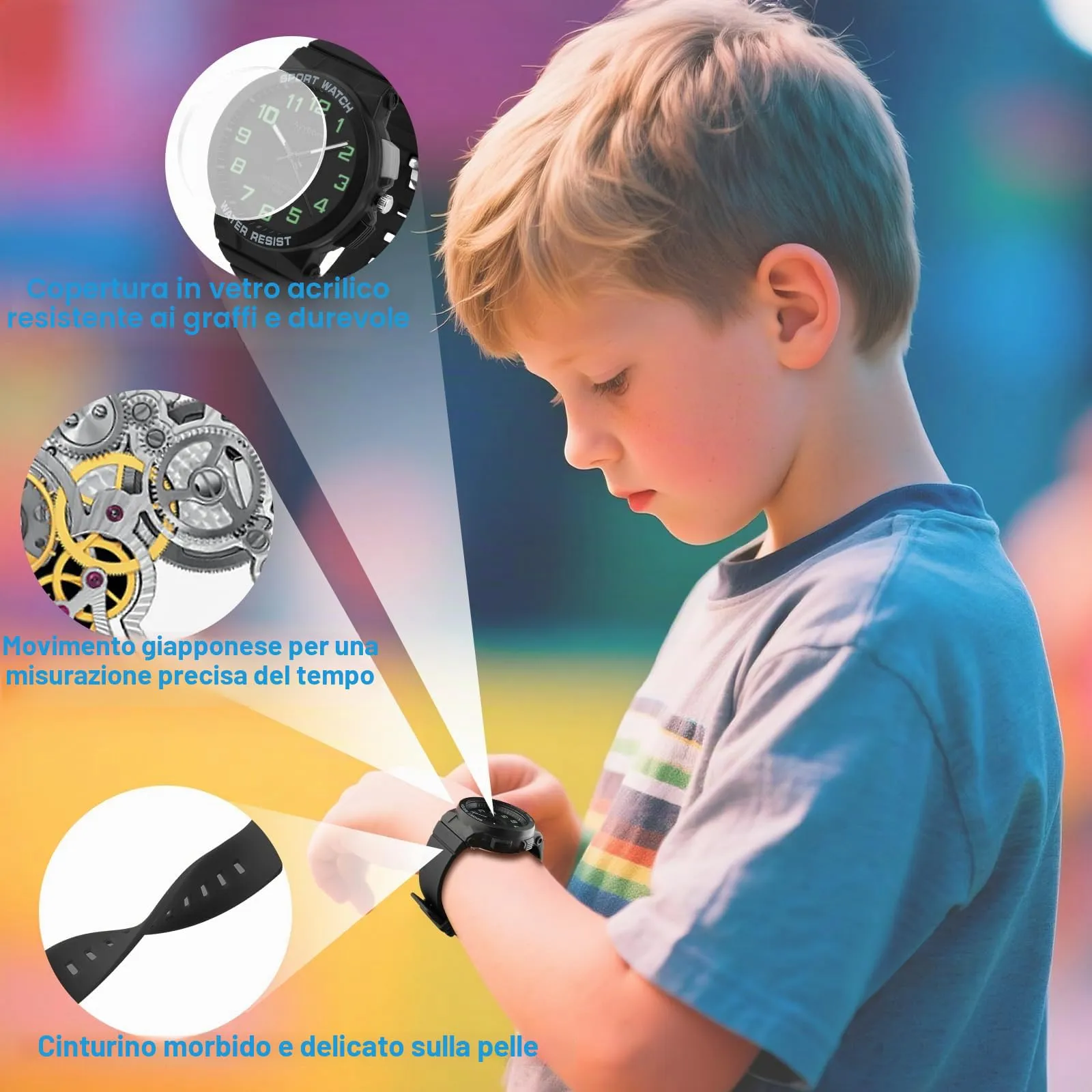 Ayybboo Analogico Orologio per Bambini e Adolescente - immagine 4
