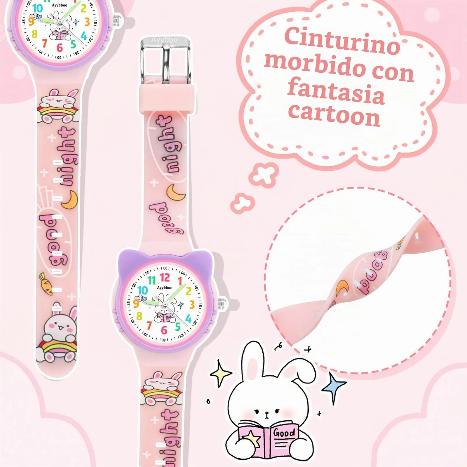 Ayybboo Analogico Orologio per Bambini e Adolescente - immagine 6