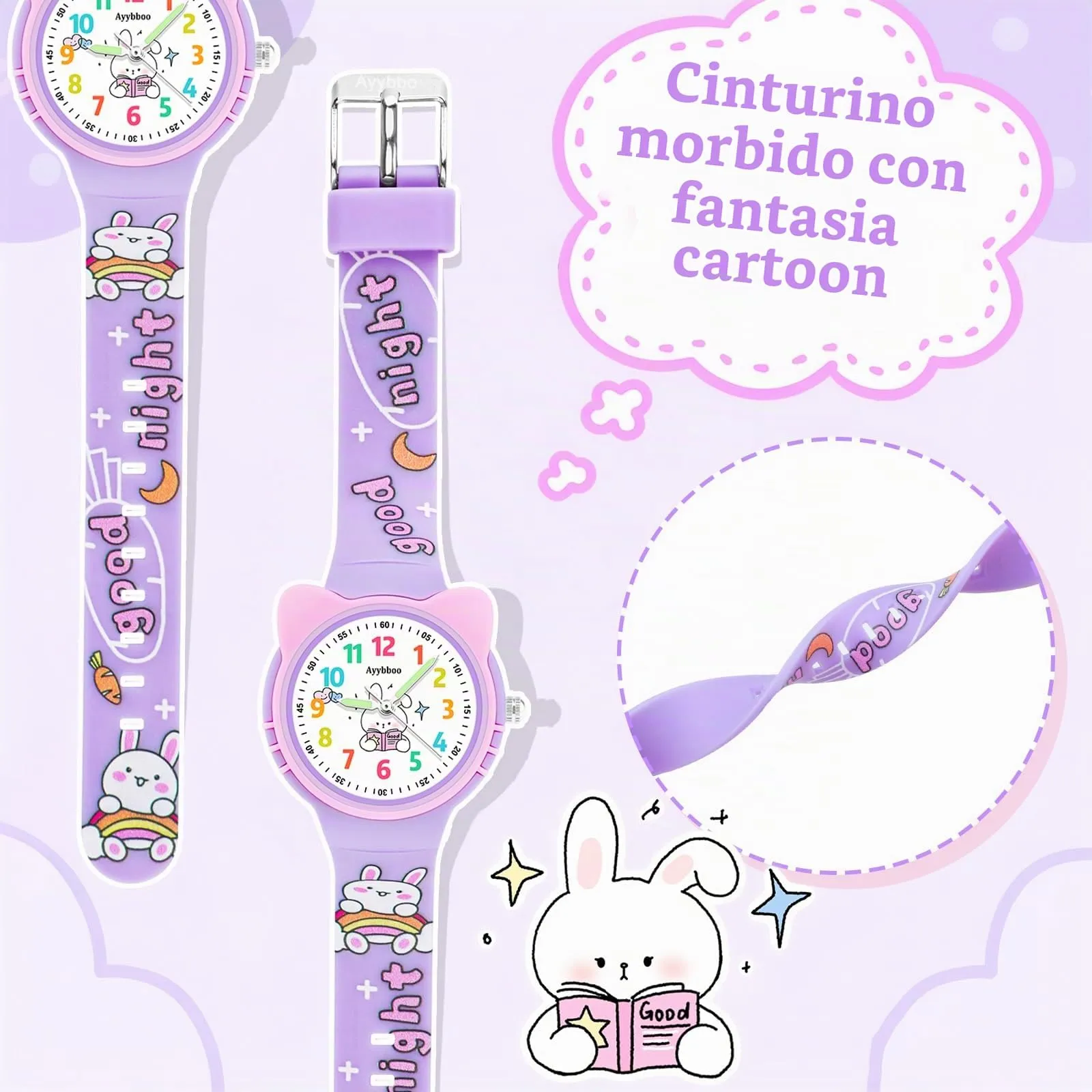 Ayybboo Analogico Orologio per Bambini e Adolescente - immagine 6