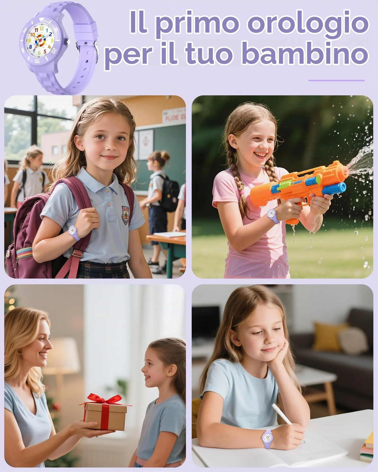 Ayybboo Analogico Orologio per Bambini e Adolescente - immagine 4