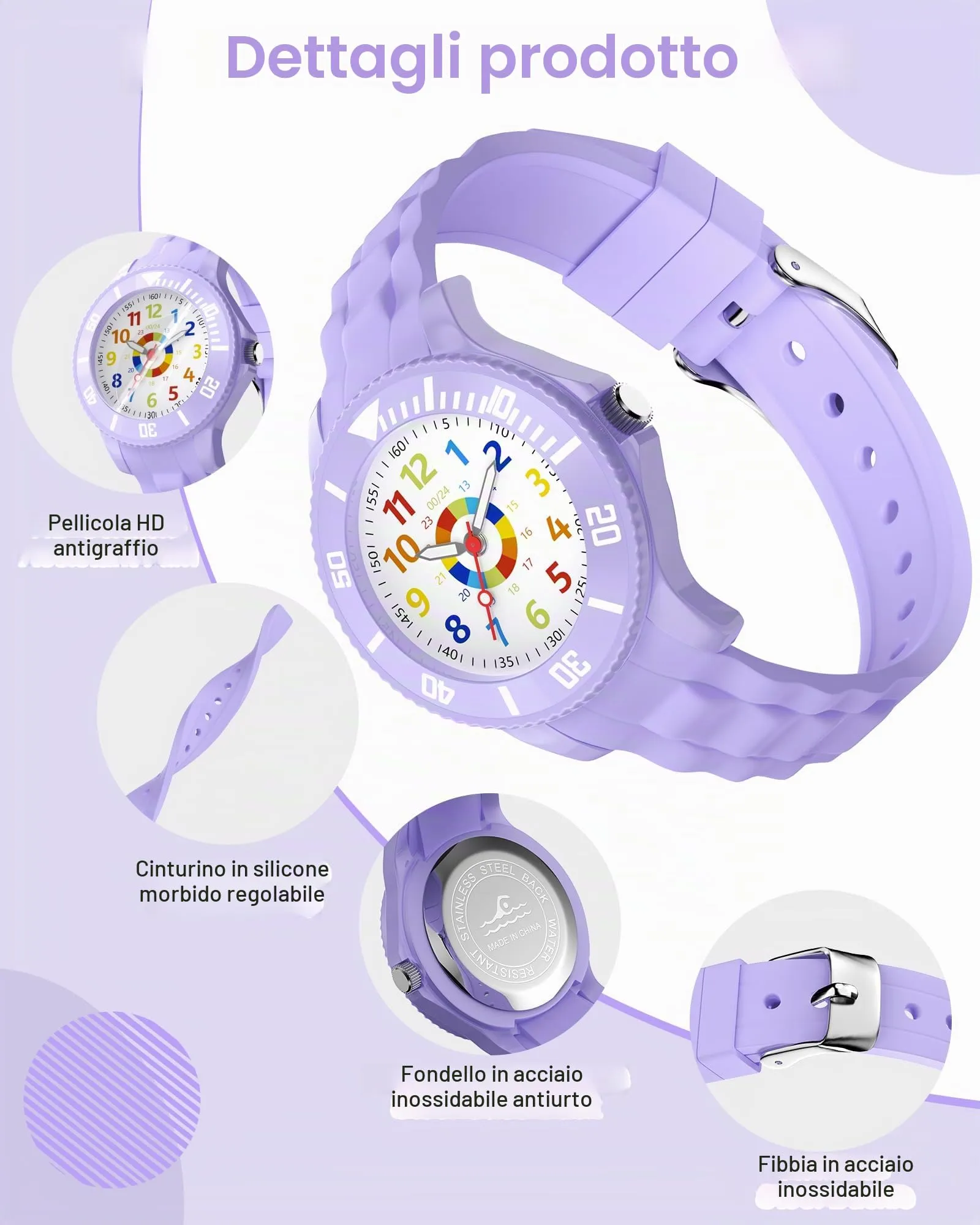 Ayybboo Analogico Orologio per Bambini e Adolescente - immagine 5
