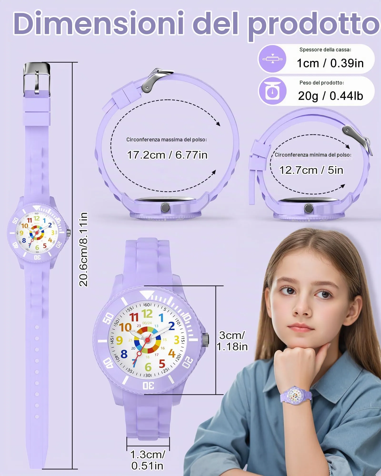 Ayybboo Analogico Orologio per Bambini e Adolescente - immagine 6