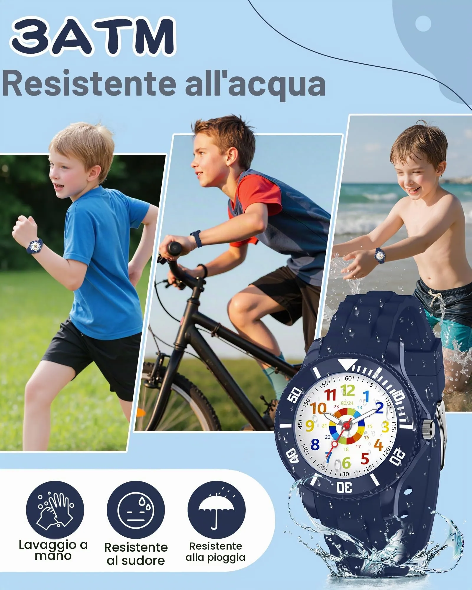 Ayybboo Analogico Orologio per Bambini e Adolescente - immagine 2