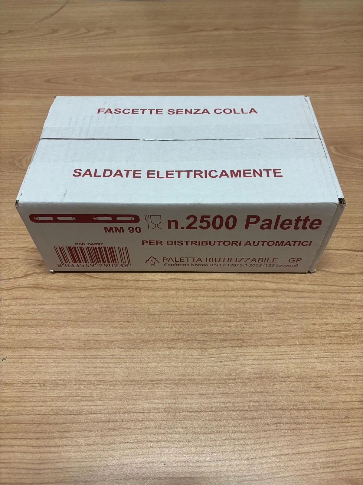 Palette in Plastica per Distributori Automatici – 5000 Pezzi (2 Scatole da 2500) – Riutilizzabili, 90 mm – Made in Italy - immagine 2