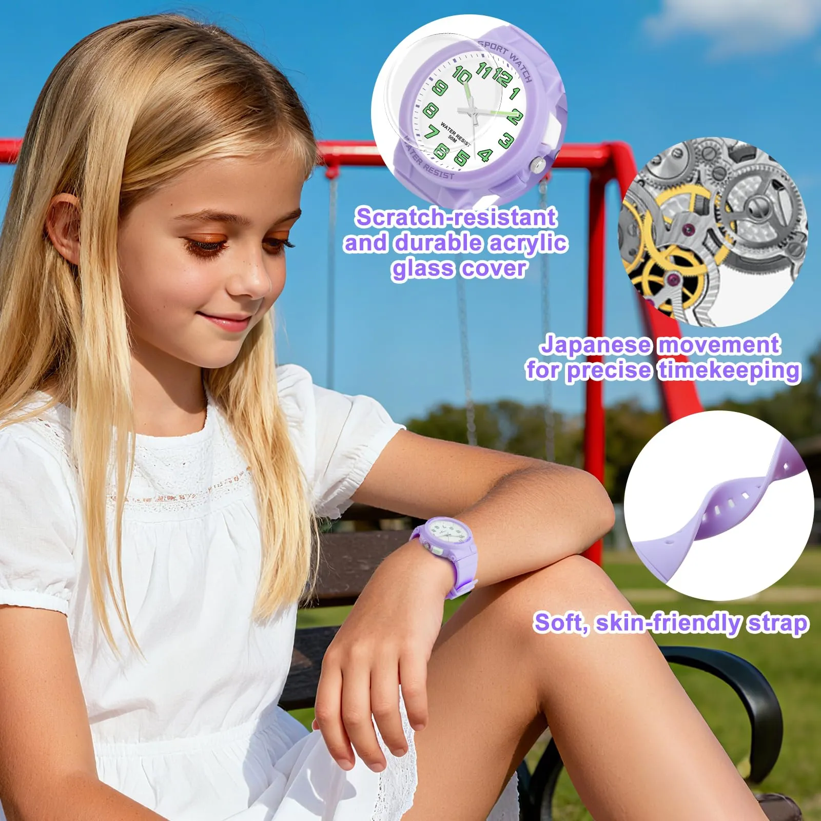 Ayybboo Analogico Orologio per Bambini e Adolescente - immagine 4