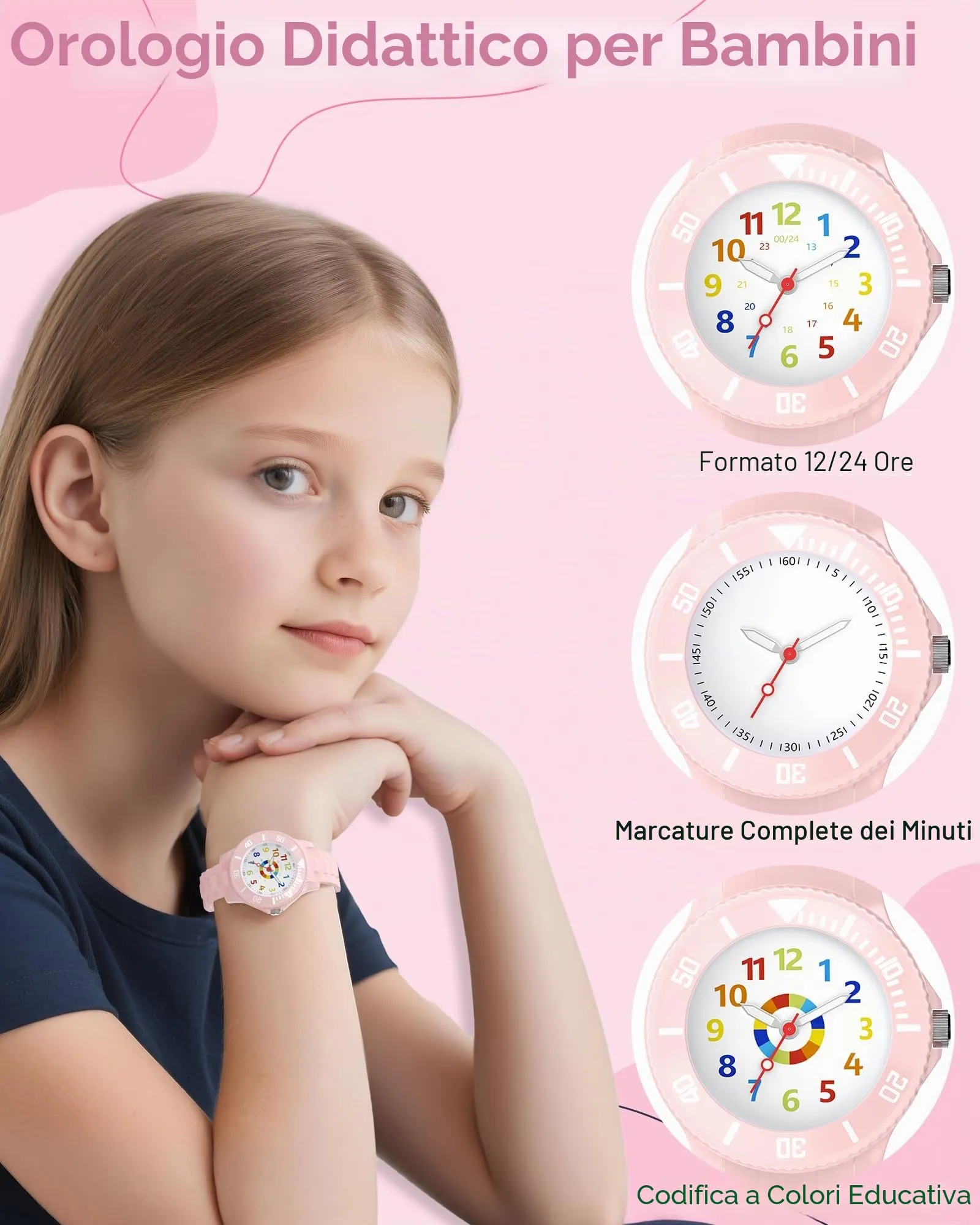 Ayybboo Analogico Orologio per Bambini e Adolescente - immagine 4