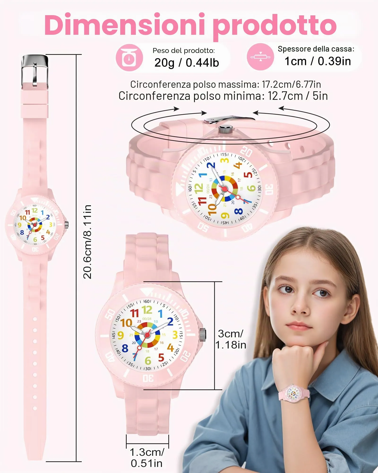Ayybboo Analogico Orologio per Bambini e Adolescente - immagine 5