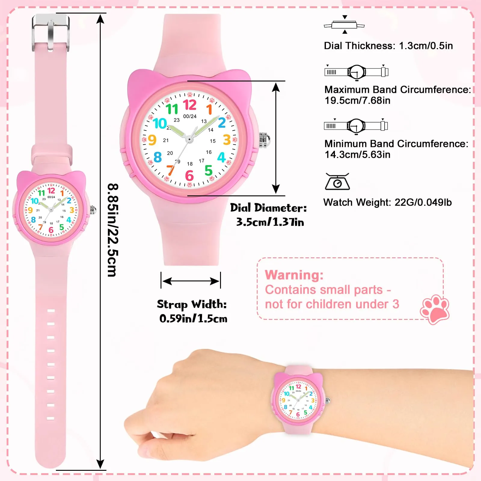 Ayybboo Analogico Orologio per Bambini e Adolescente - immagine 3