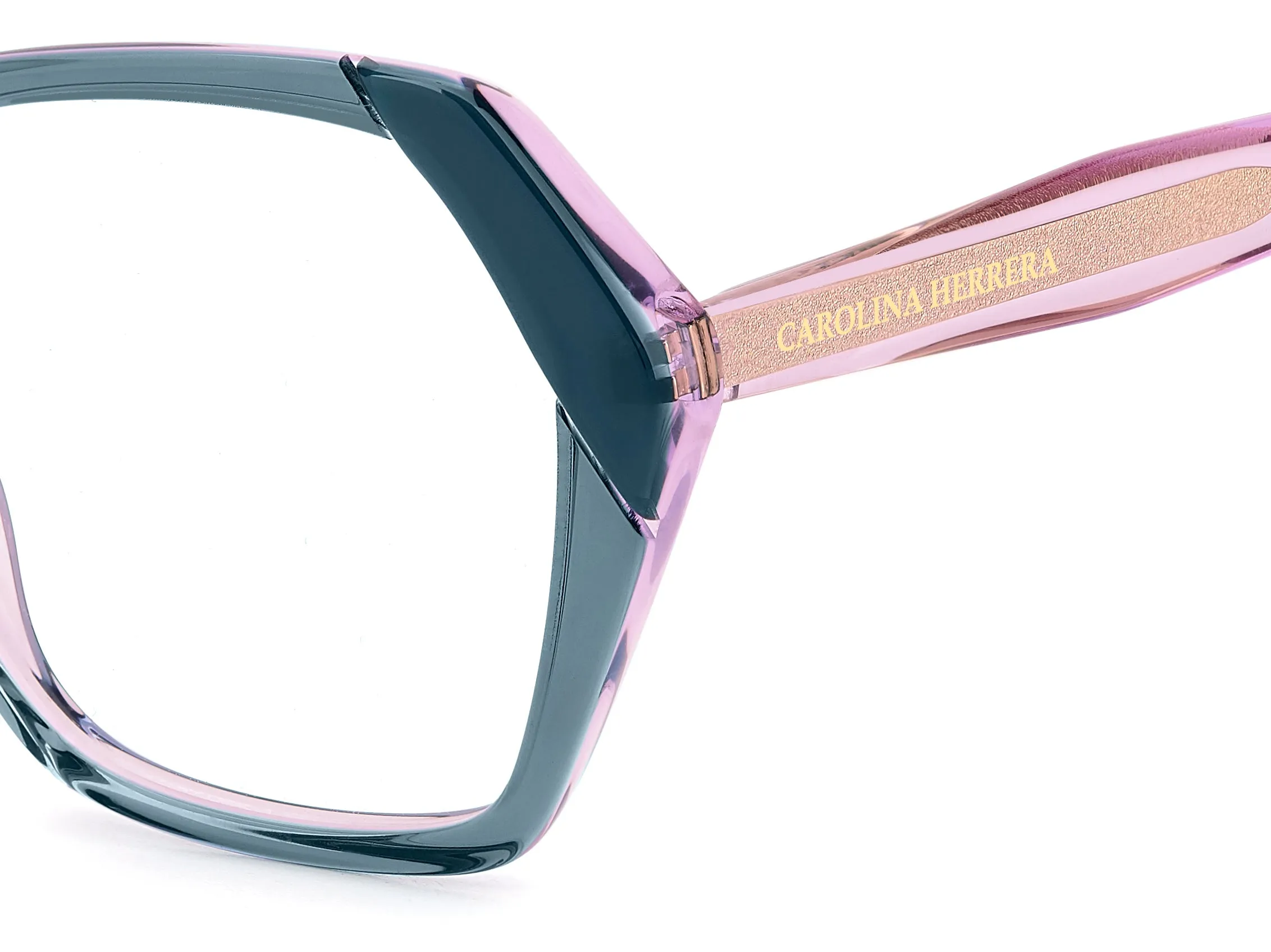 Carolina Herrera HER 0291 ZI9 Montature da vista Acetato Verde Farfalla Normale - immagine 3
