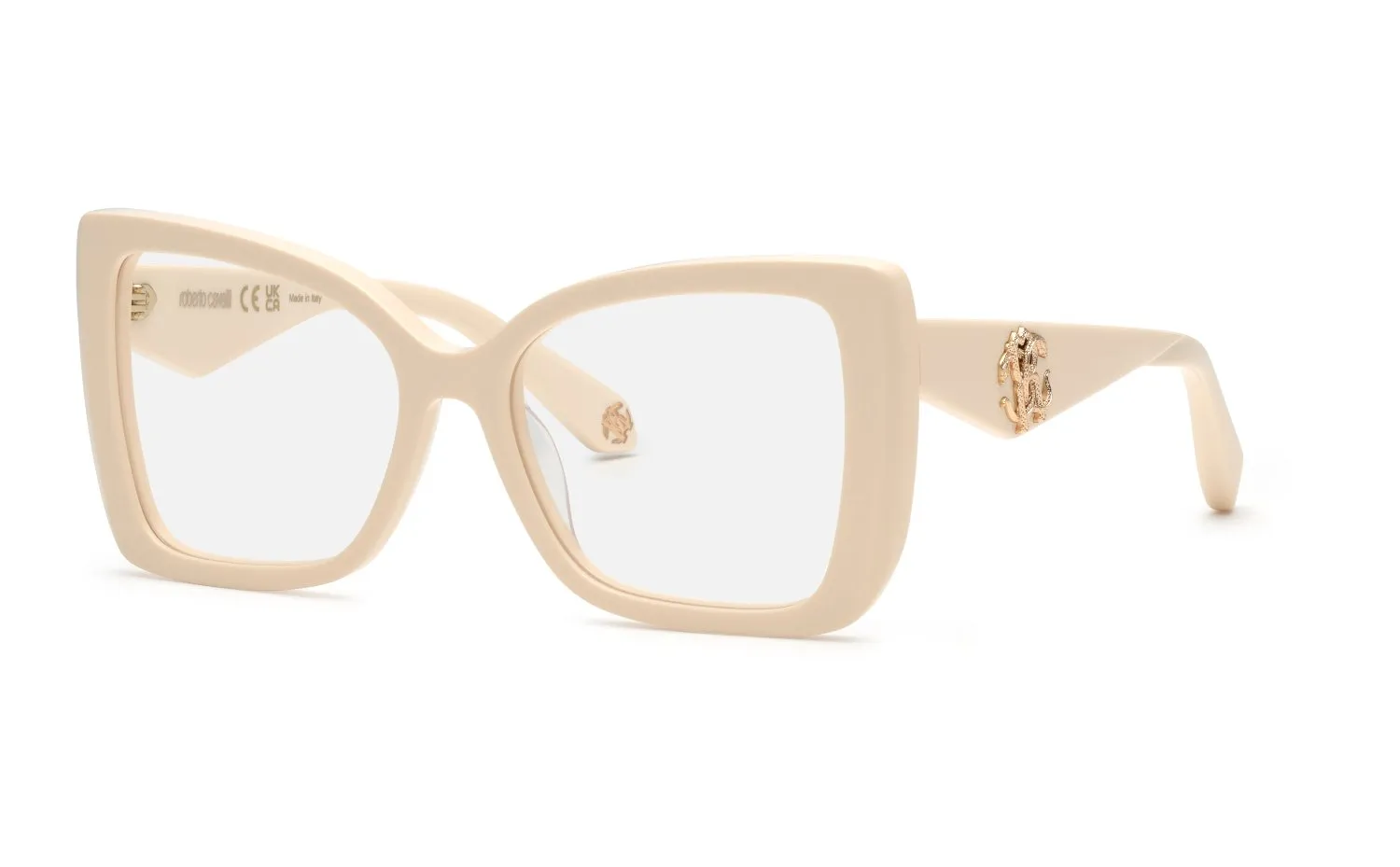 Roberto Cavalli VRC111 09X7 Montature da vista Acetato Avorio Farfalla - immagine 1