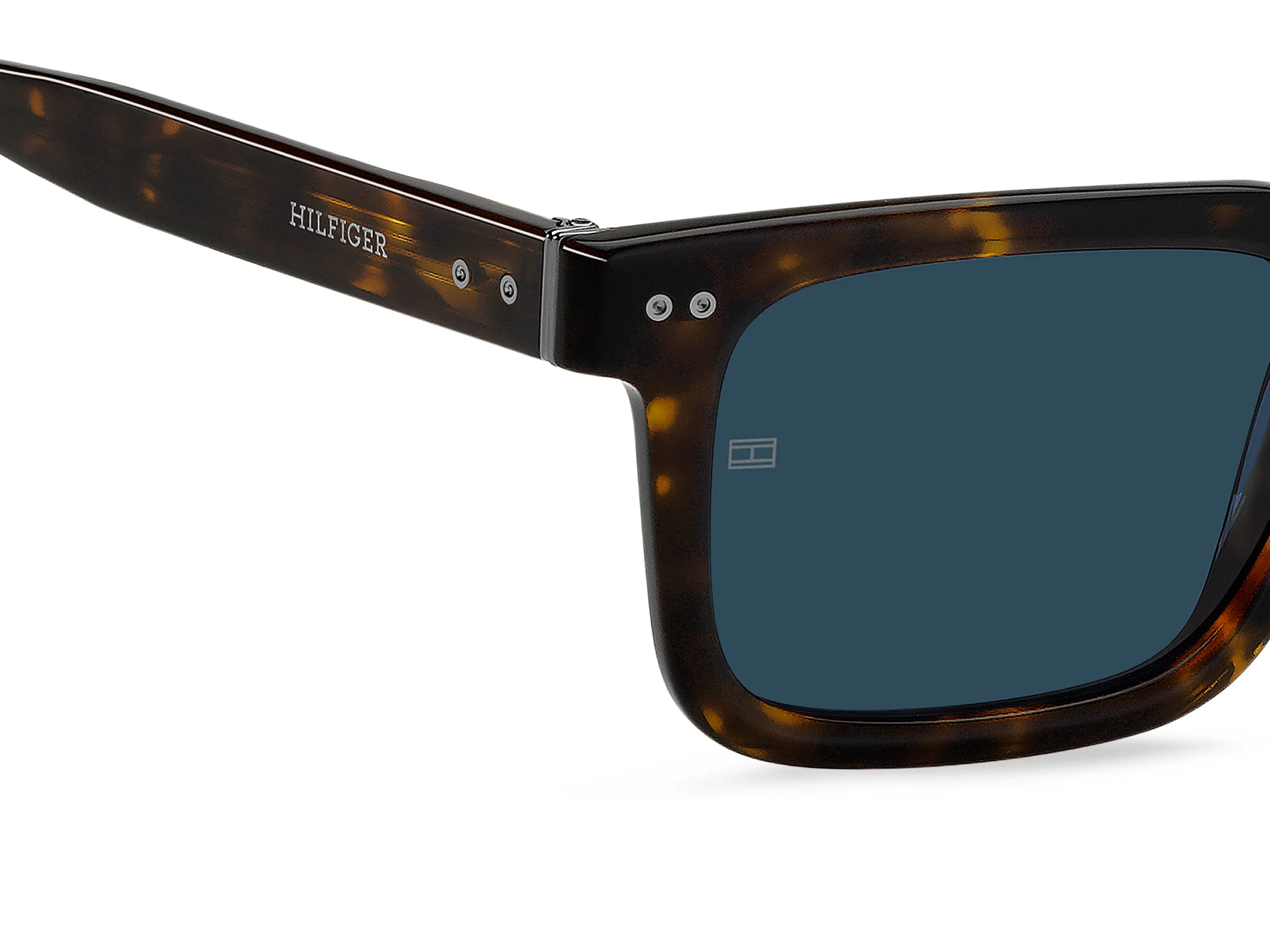 Tommy Hilfiger TH 85/S 086/KU Occhiali da sole Acetato Havana Blu Squadrata Normale - immagine 3
