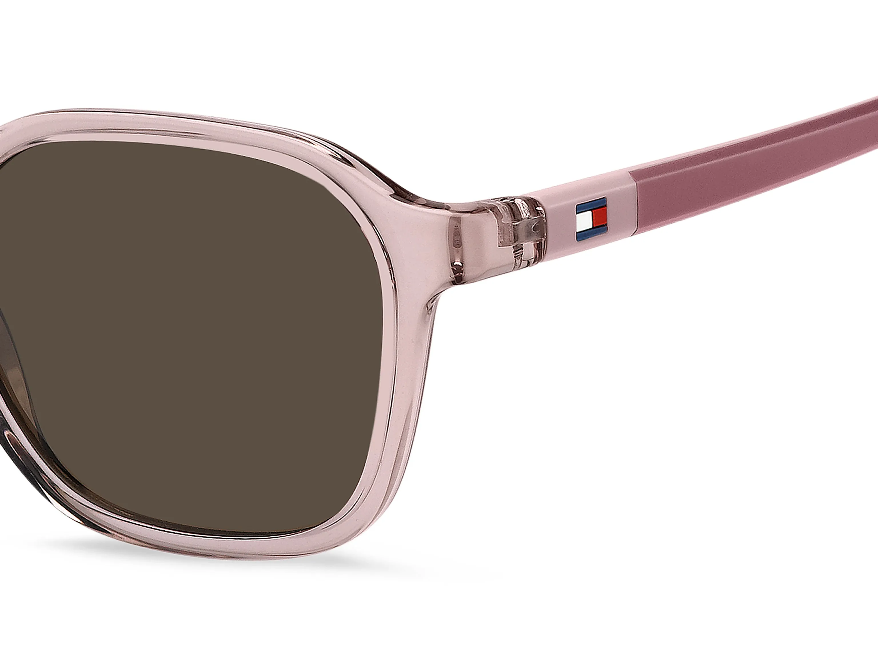 Tommy Hilfiger Junior Tommy Hilfiger TH 2245/S 35J/70 Occhiali da sole bambino Eco-poliammide Rosa Marrone Squadrata Normale - immagine 3