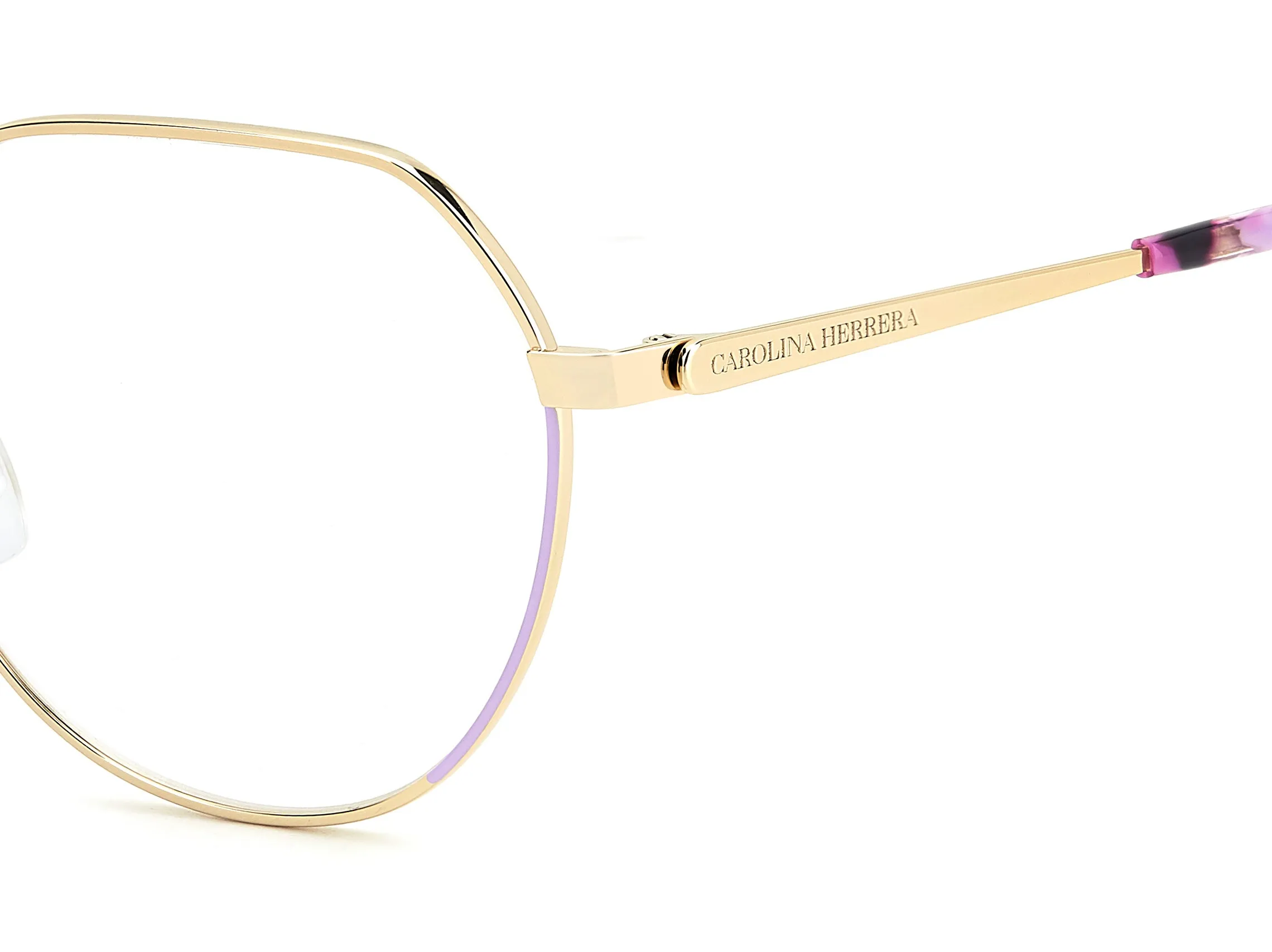 Carolina Herrera HER 0296 BIA Montature da vista Metallo Viola Rotonda Normale - immagine 3