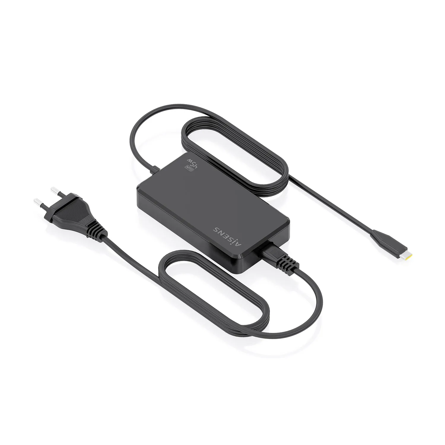 AISENS ASCH-1PD45D067-BK adattatore e invertitore Interno 45 W Nero - immagine 1