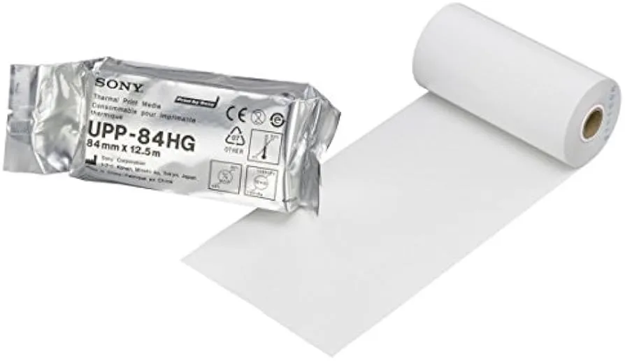 ORIGINALE Sony Carta Bianco UPP-84HG Carta termica Rotolo 84mm x 125m - immagine 1