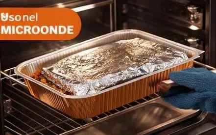 Generico 10 o 20 vaschette in alluminio RAMATO E LACCATO varie misure VASCHETTE LACCATE RAMATE BORDO G (20pz 24x18 cm 4 porzioni R30) - immagine 3