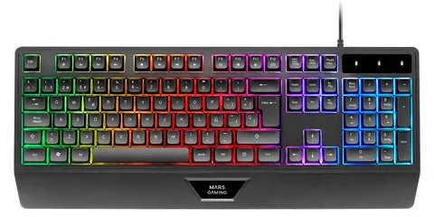 Mars Gaming MK124 tastiera USB Portoghese Nero - immagine 1