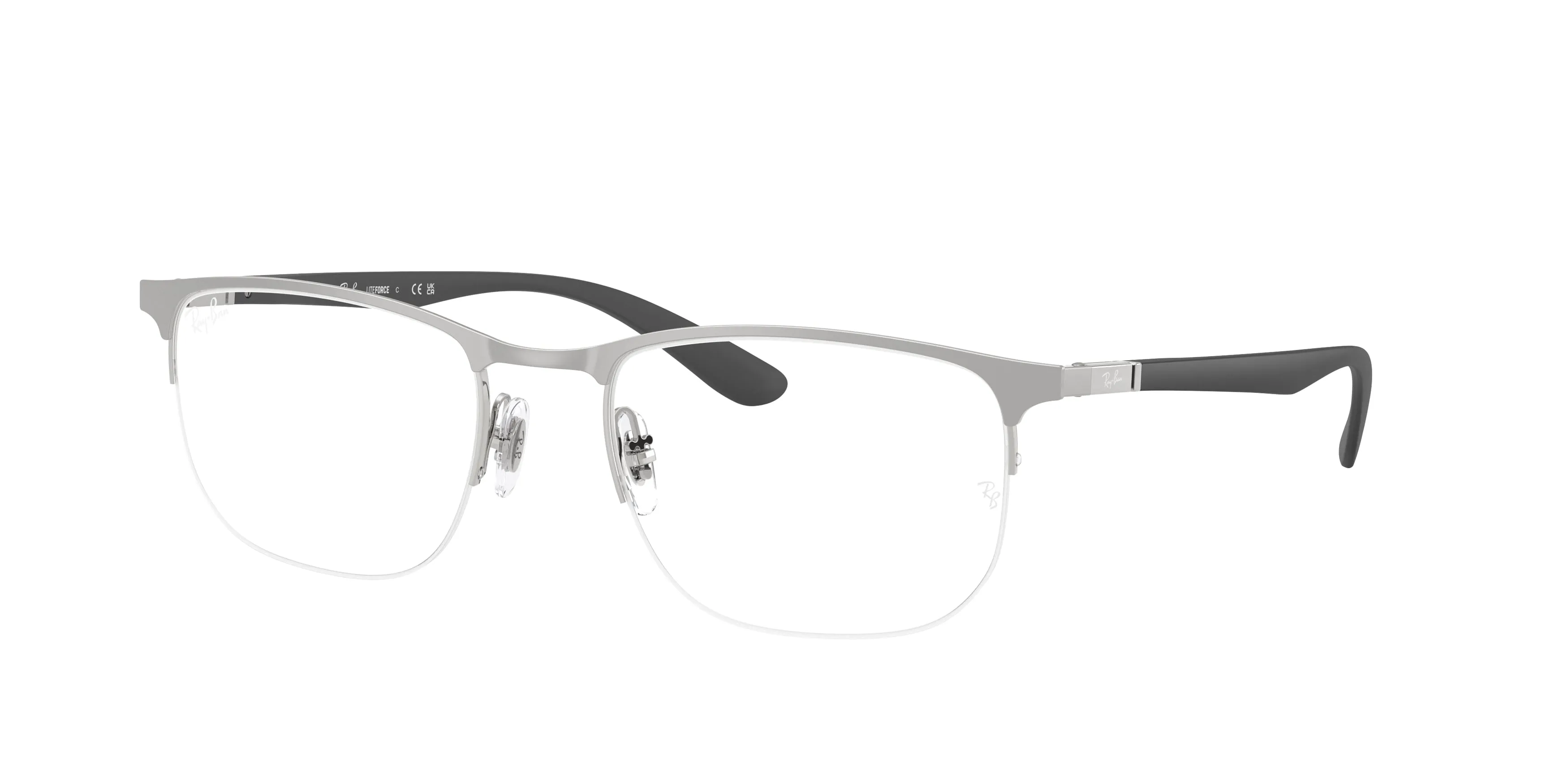 Ray - Ban RX6513 3198 Montature da vista Metallo Argento Geometrica Normale - immagine 1