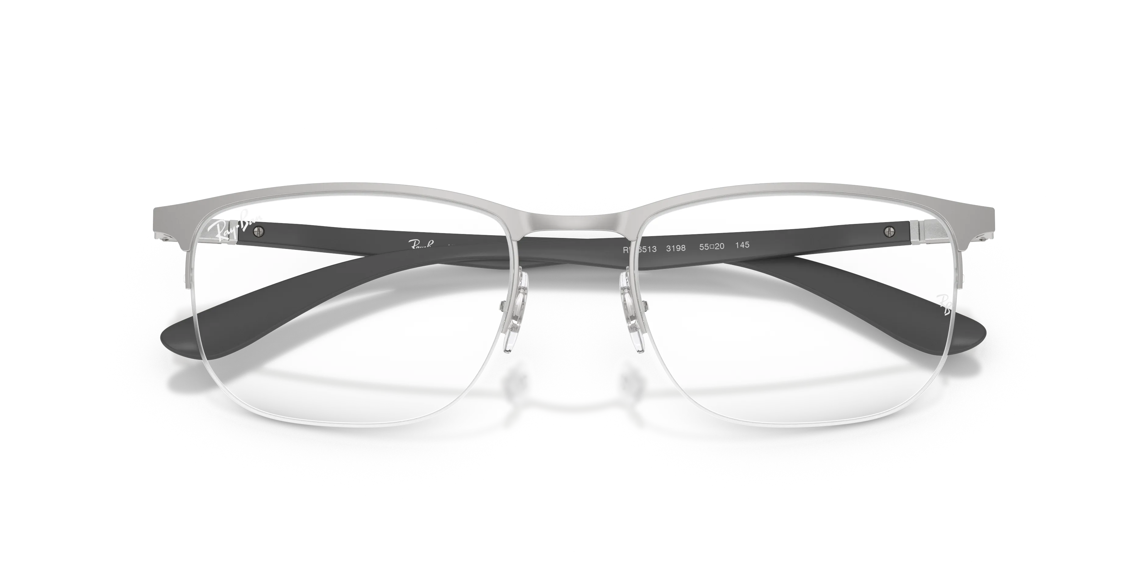 Ray - Ban RX6513 3198 Montature da vista Metallo Argento Geometrica Normale - immagine 2