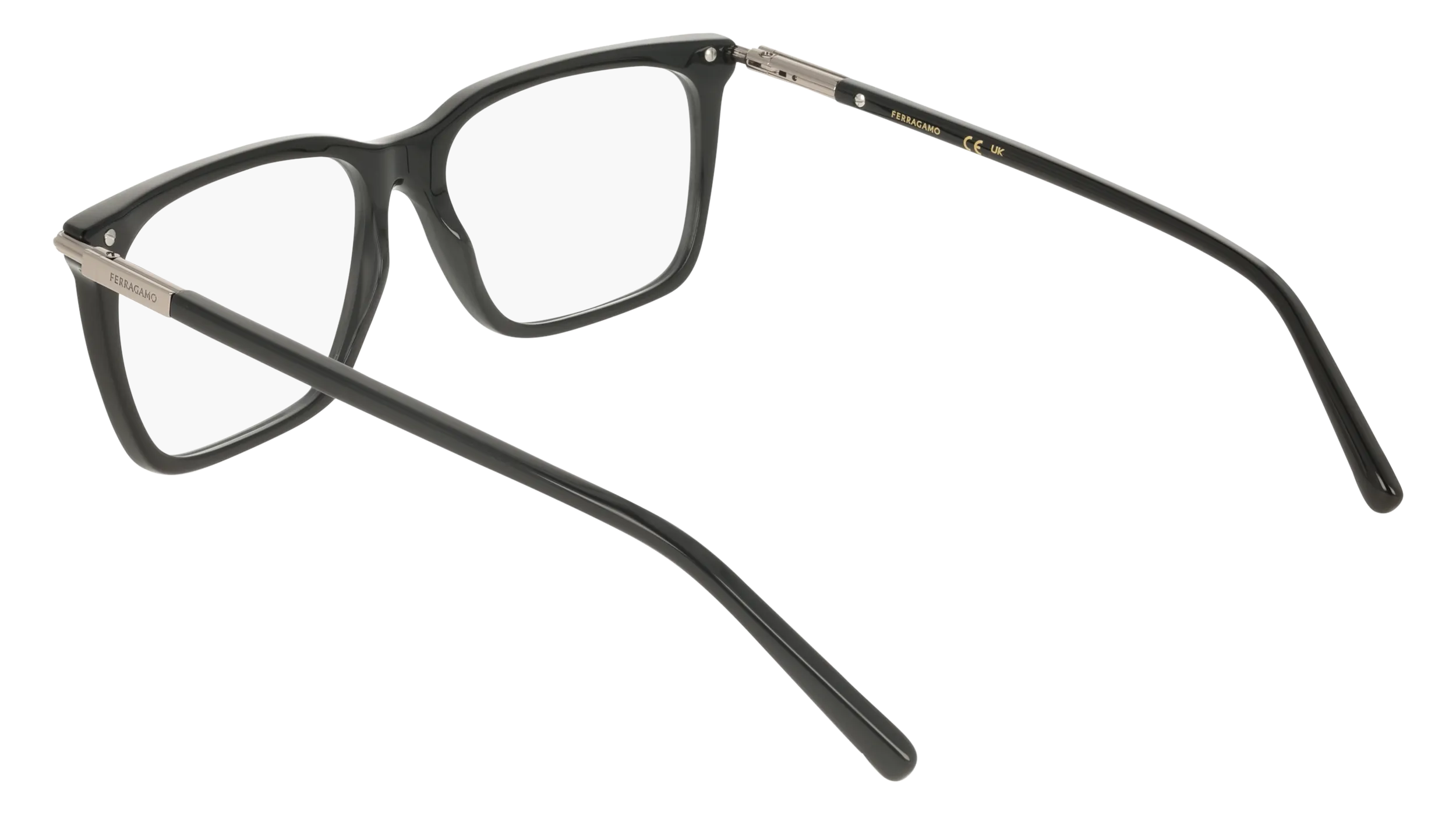 Ferragamo SF3037 001 Montature da vista Acetato Nero Squadrata Normale - immagine 4