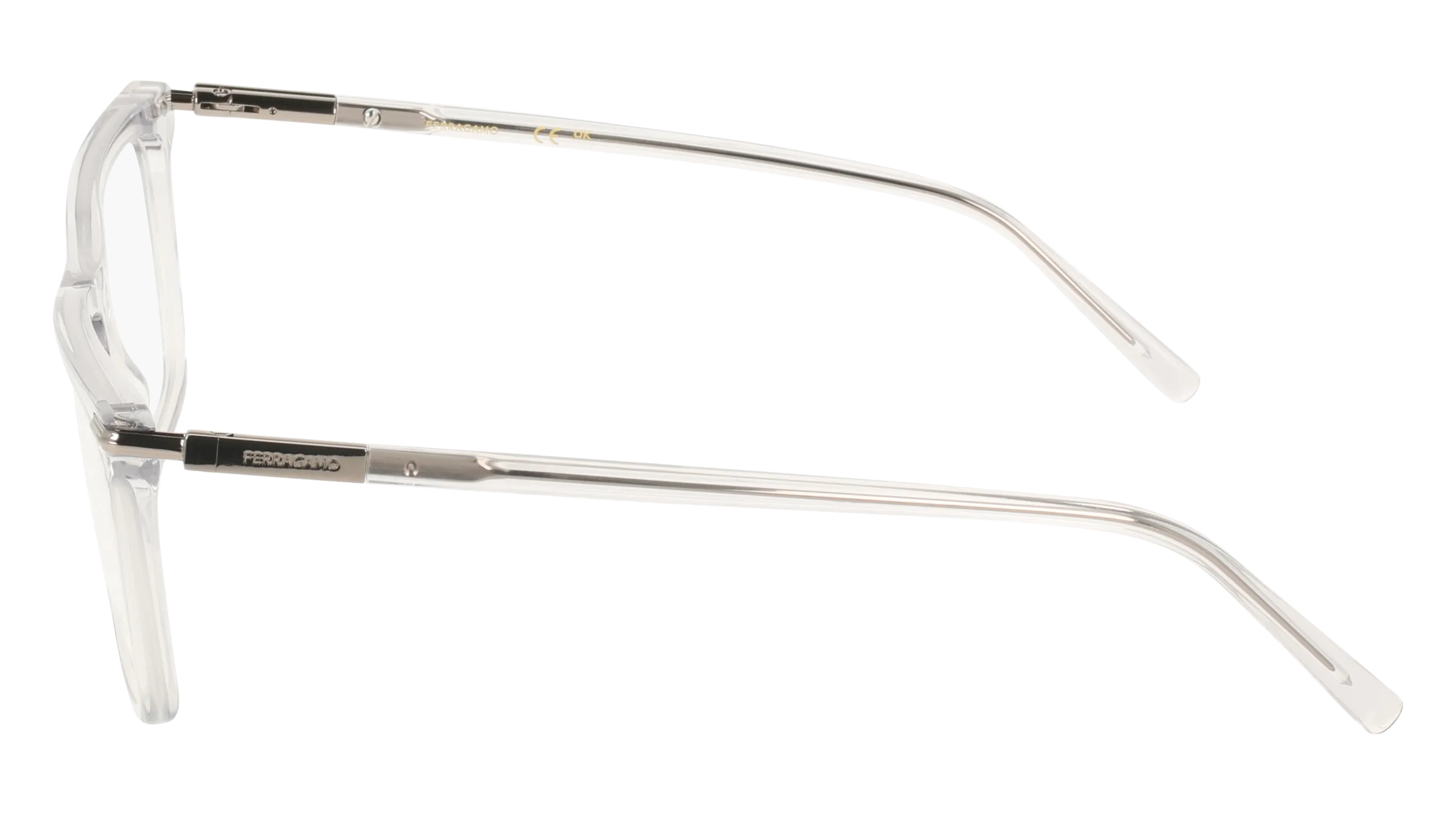 Ferragamo SF3037 050 Montature da vista Acetato Grigio Squadrata Normale - immagine 3
