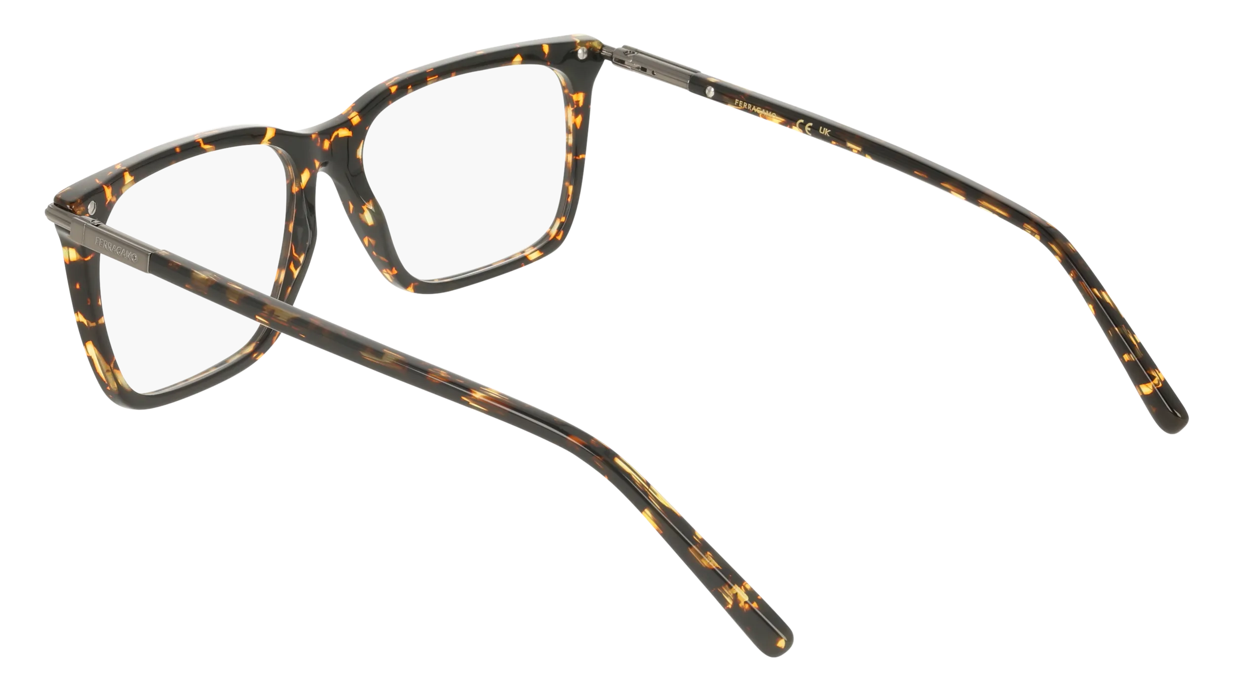 Ferragamo SF3037 242 Montature da vista Acetato Havana Squadrata Normale - immagine 4
