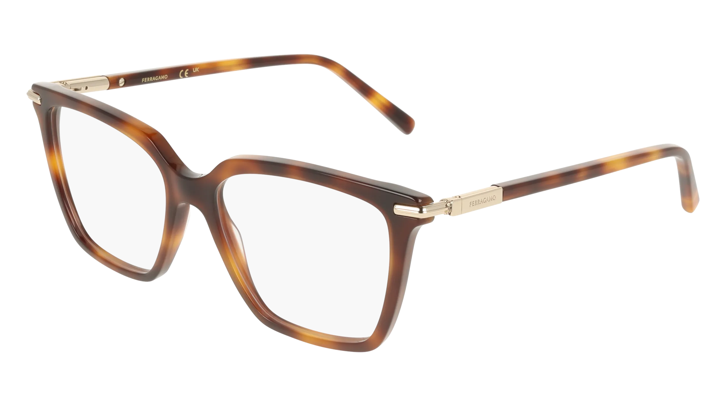 Ferragamo SF3038 240 Montature da vista Acetato Havana Squadrata Normale - immagine 1