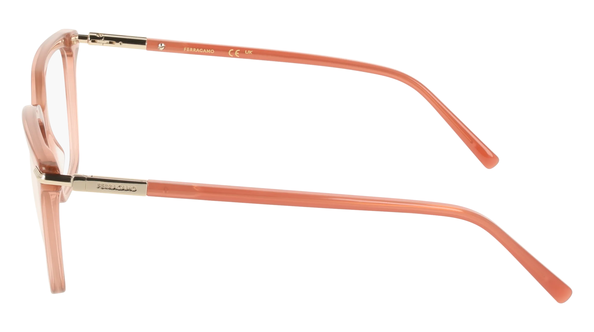Ferragamo SF3038 667 Montature da vista Acetato Rosa Squadrata Normale - immagine 3