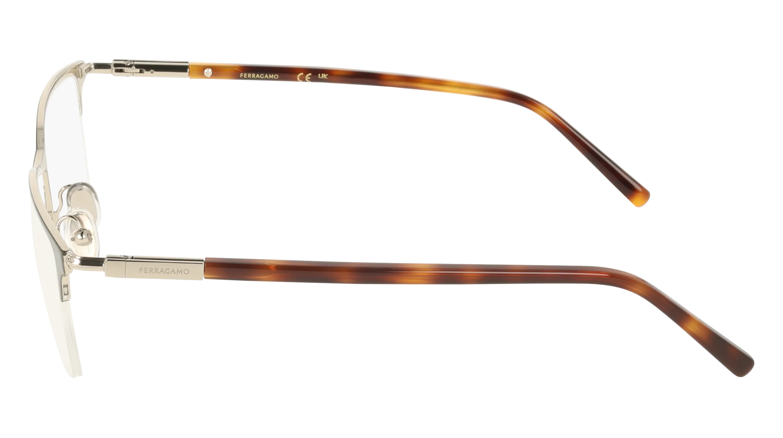 Ferragamo SF2238 322 Montature da vista Metallo Squadrata Normale - immagine 3