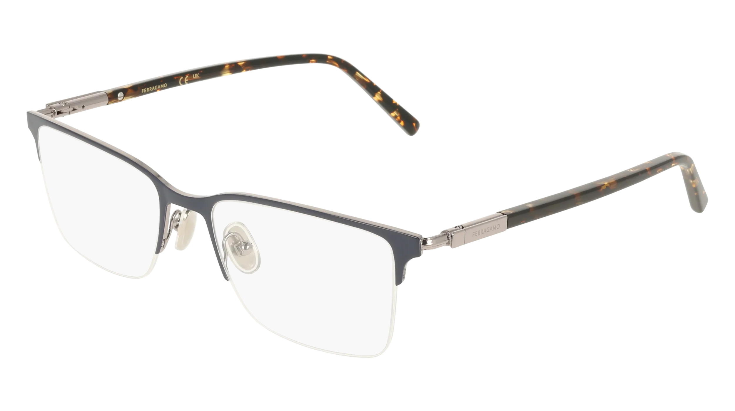 Ferragamo SF2238 463 Montature da vista Metallo Squadrata Normale - immagine 1