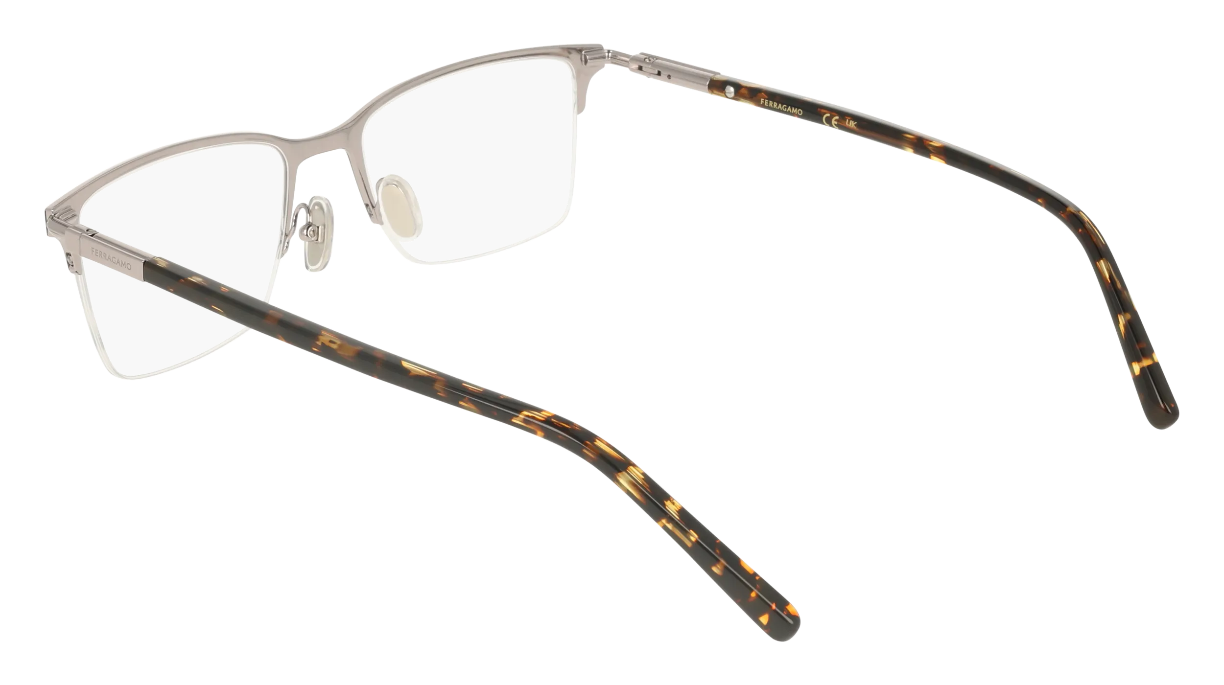 Ferragamo SF2238 463 Montature da vista Metallo Squadrata Normale - immagine 4