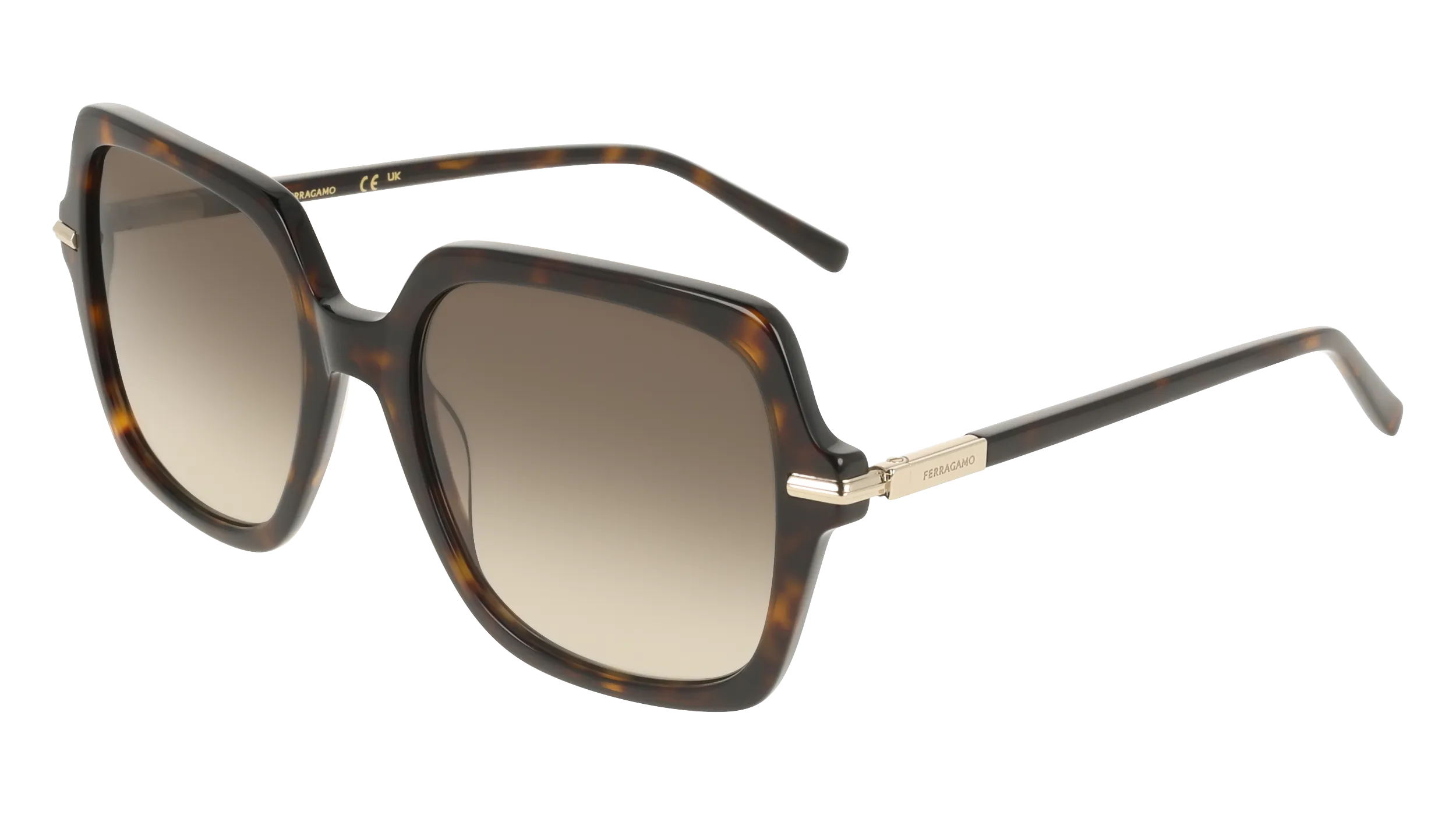 Ferragamo SF2076S 242 Occhiali da sole Acetato Havana Squadrata Normale - immagine 1