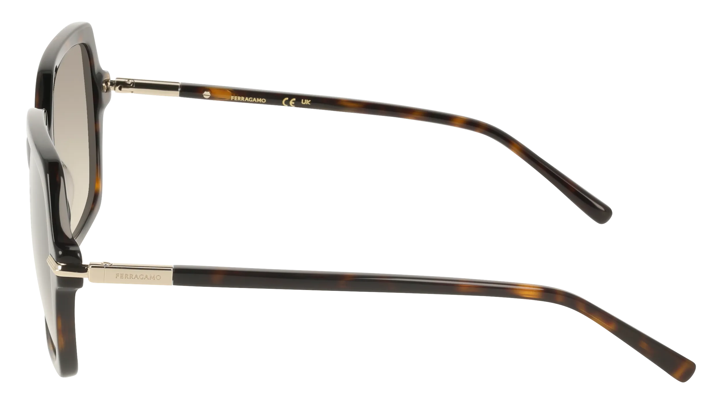 Ferragamo SF2076S 242 Occhiali da sole Acetato Havana Squadrata Normale - immagine 3