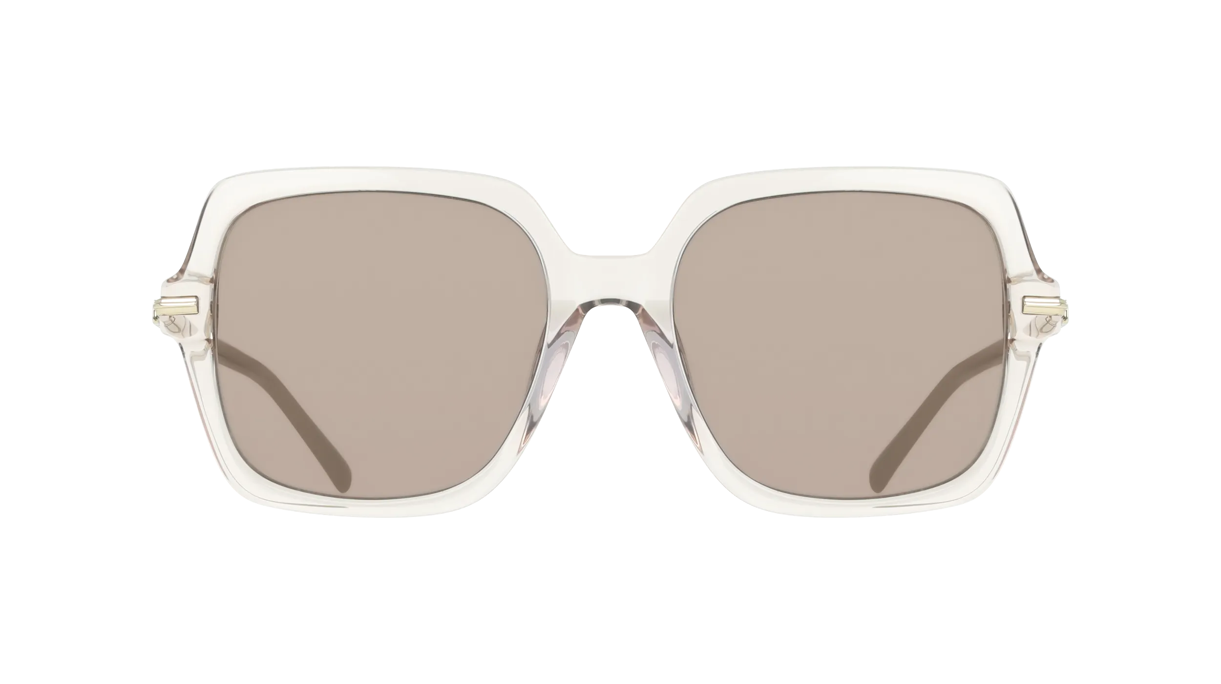 Ferragamo SF2076S 278 Occhiali da sole Acetato Beige Marrone Squadrata Normale - immagine 2