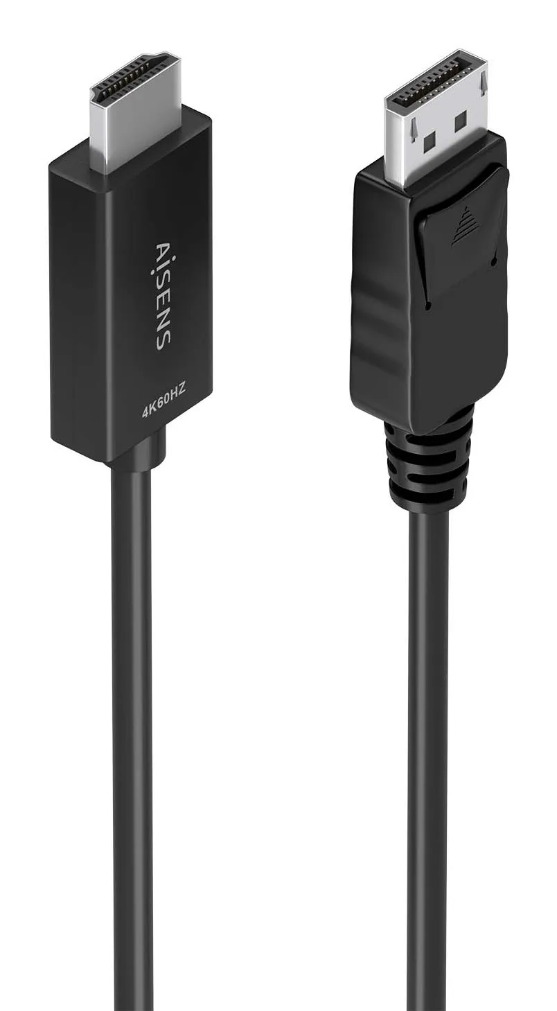 AISENS A125-0894 cavo e adattatore video 2 m DisplayPort HDMI tipo A (Standard) Nero - immagine 1
