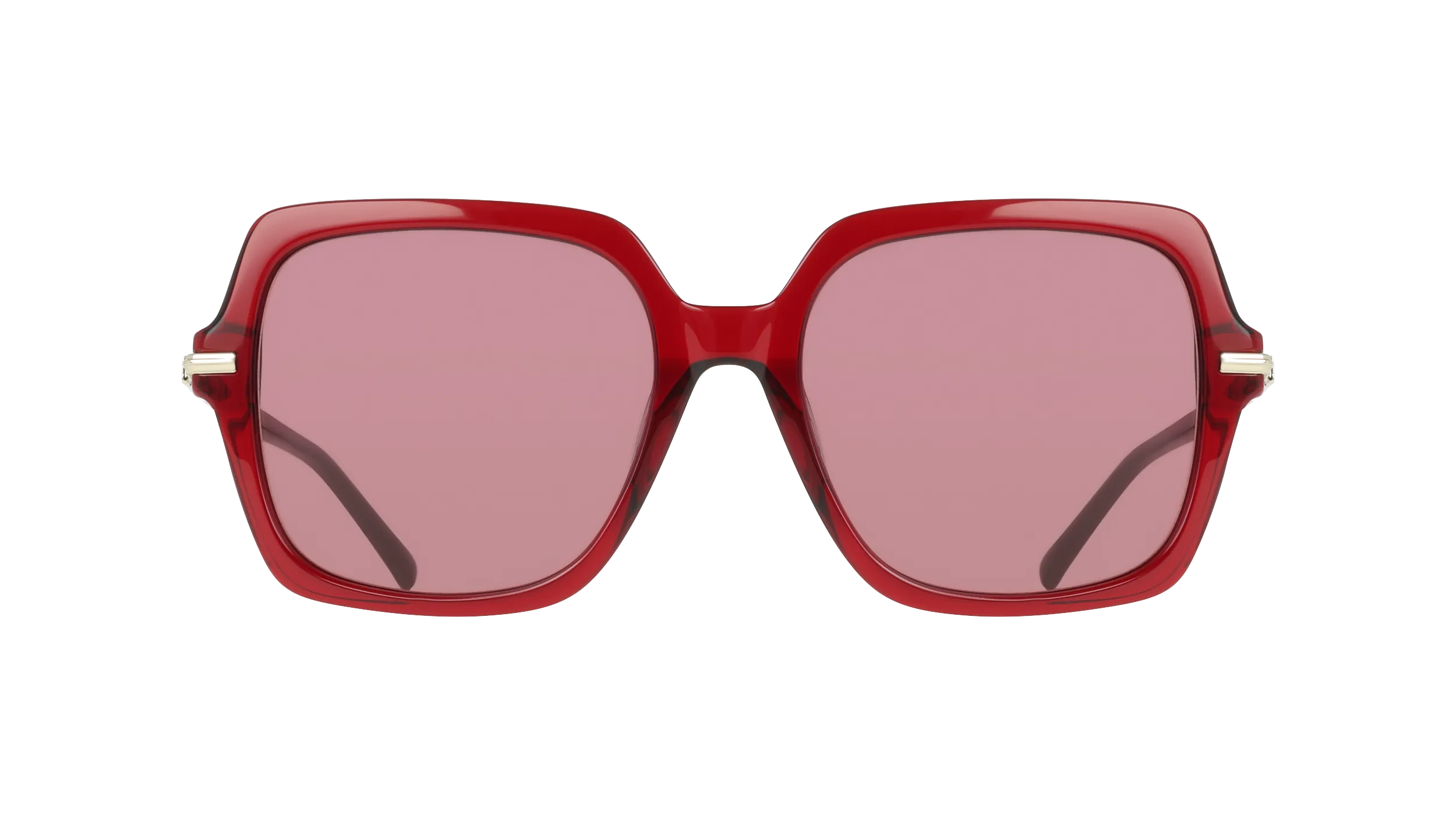 Ferragamo SF2076S 616 Occhiali da sole Acetato Rosso Viola Squadrata Normale - immagine 2