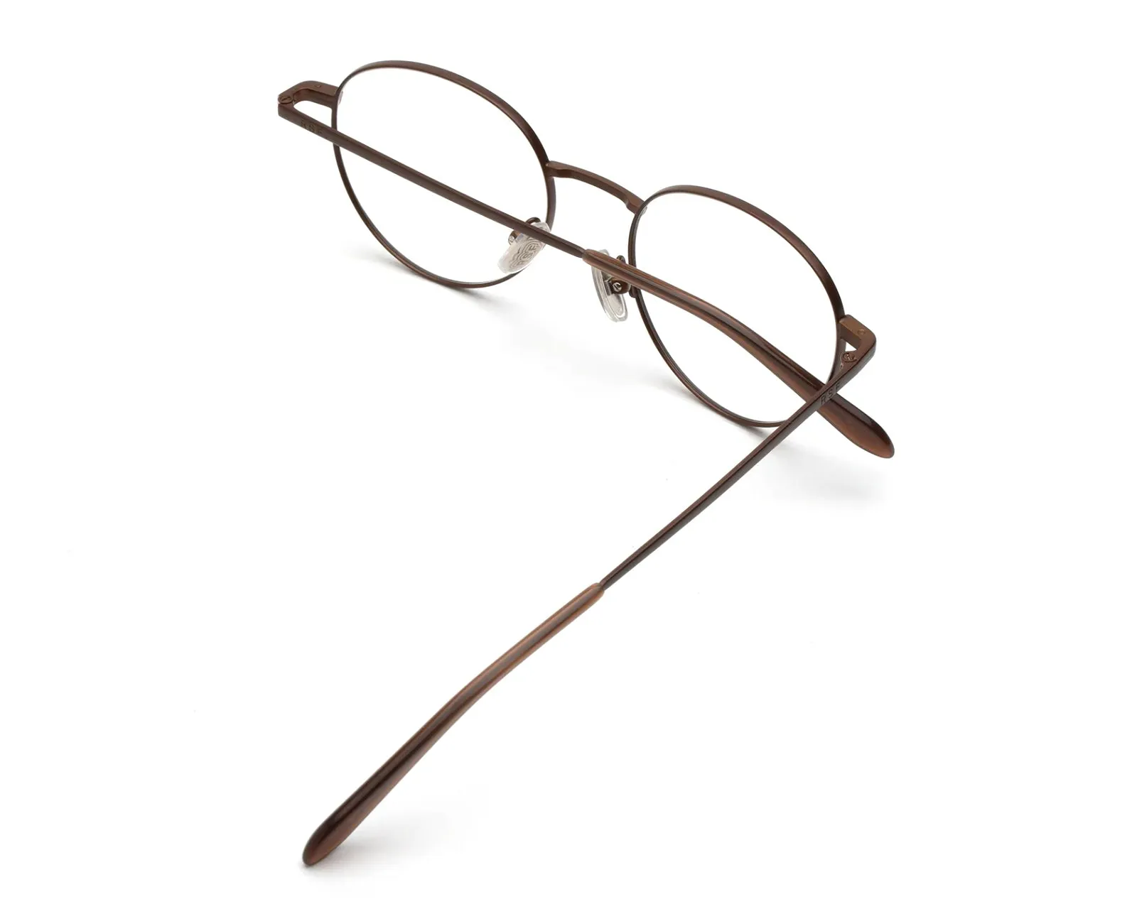 Retrosuperfuture QQH NUMERO 137 DARK BROWN Montature da vista Metallo Marrone Rotonda - immagine 3