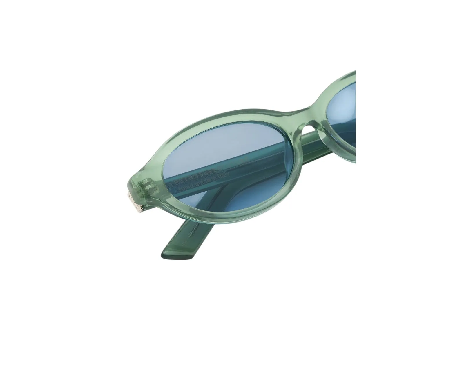 Retrosuperfuture OS4 PAROLA SAGE Occhiali da sole Acetato Verde Azzurro Geometrica Normale - immagine 3