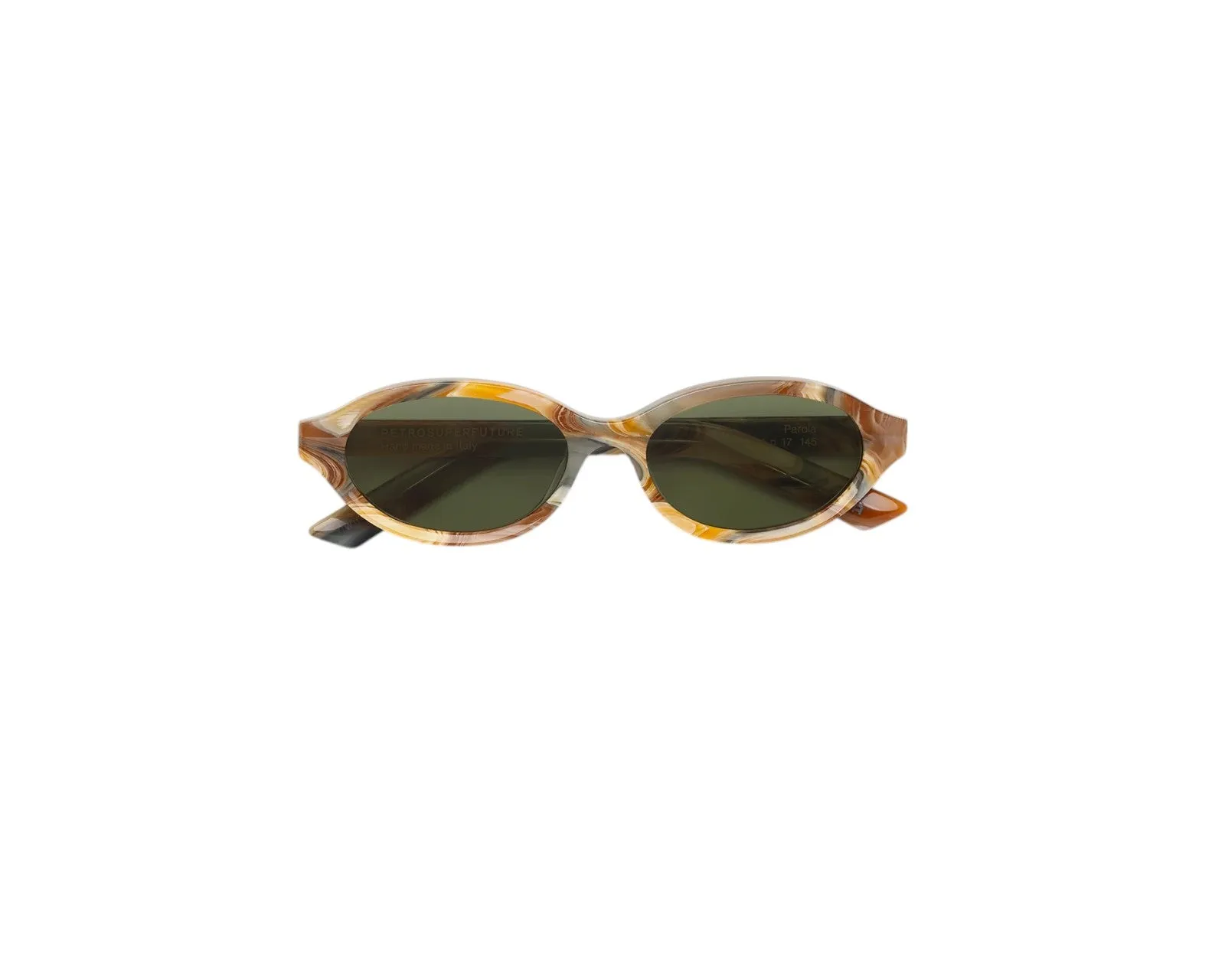 Retrosuperfuture WTC PAROLA BOOGIE Occhiali da sole Acetato Beige Verde Geometrica Normale - immagine 2