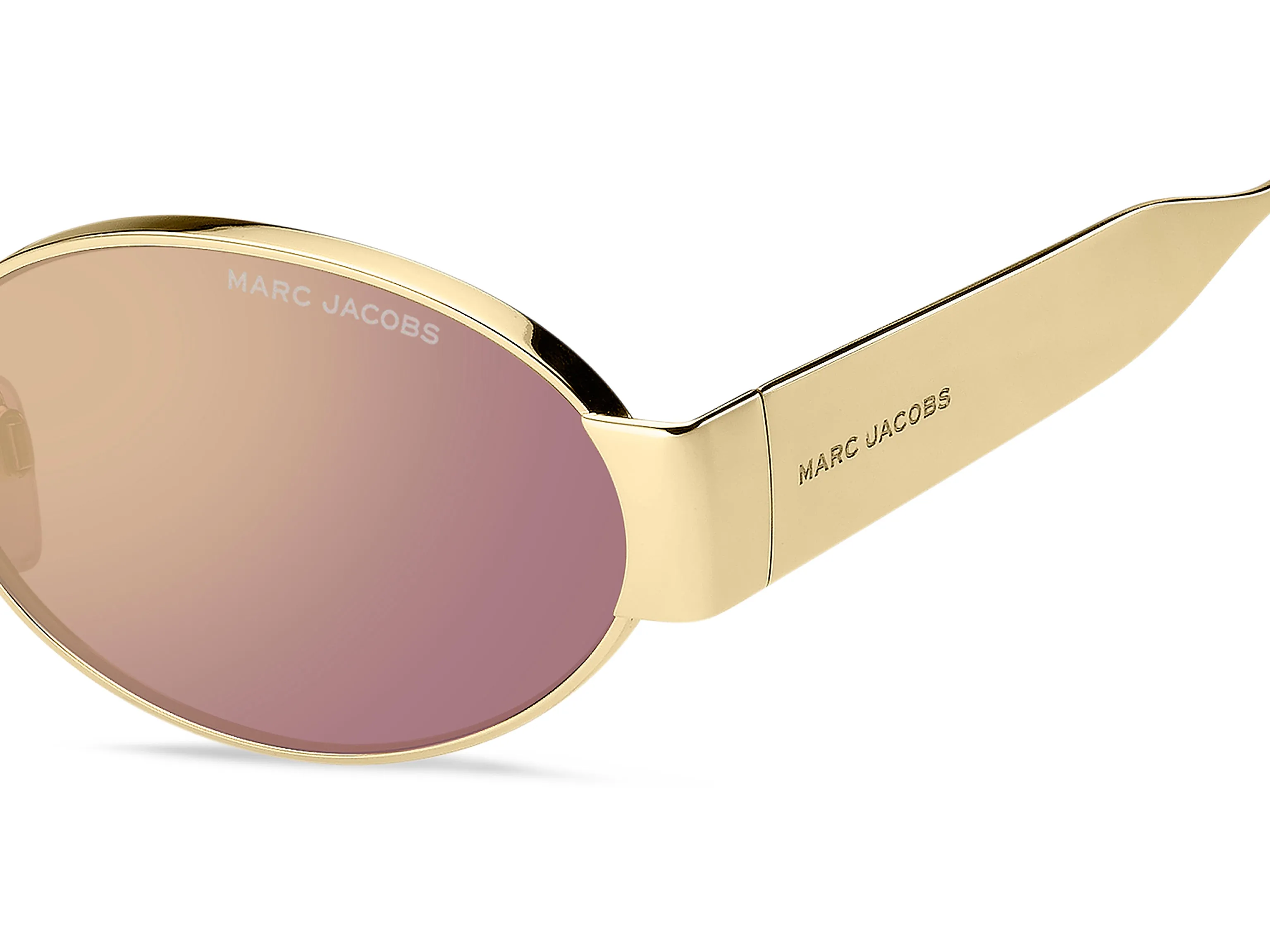 Marc Jacobs MARC 806/S S9E/SZ Occhiali da sole Metallo Oro Rotonda Normale - immagine 3