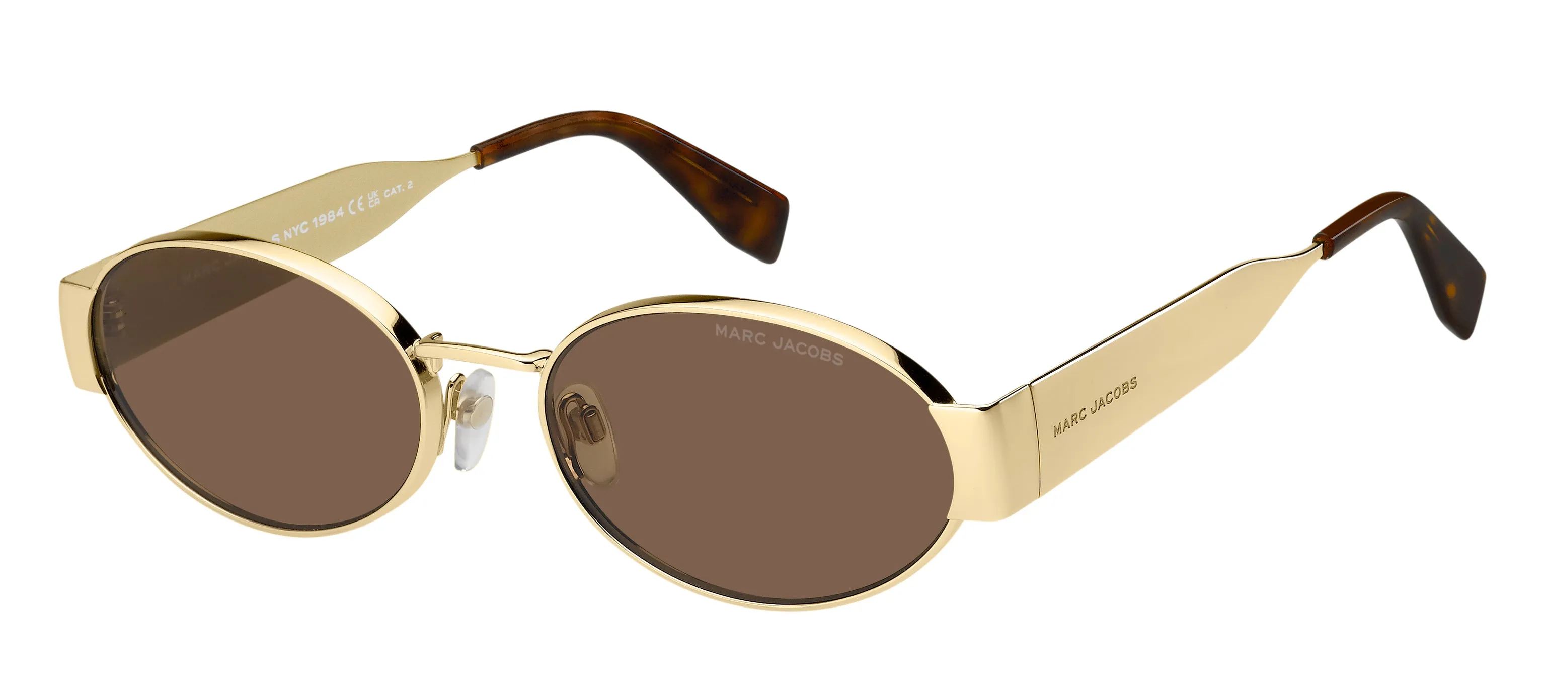 Marc Jacobs MARC 806/S 01Q/70 Occhiali da sole Metallo Oro Marrone Rotonda Normale - immagine 1