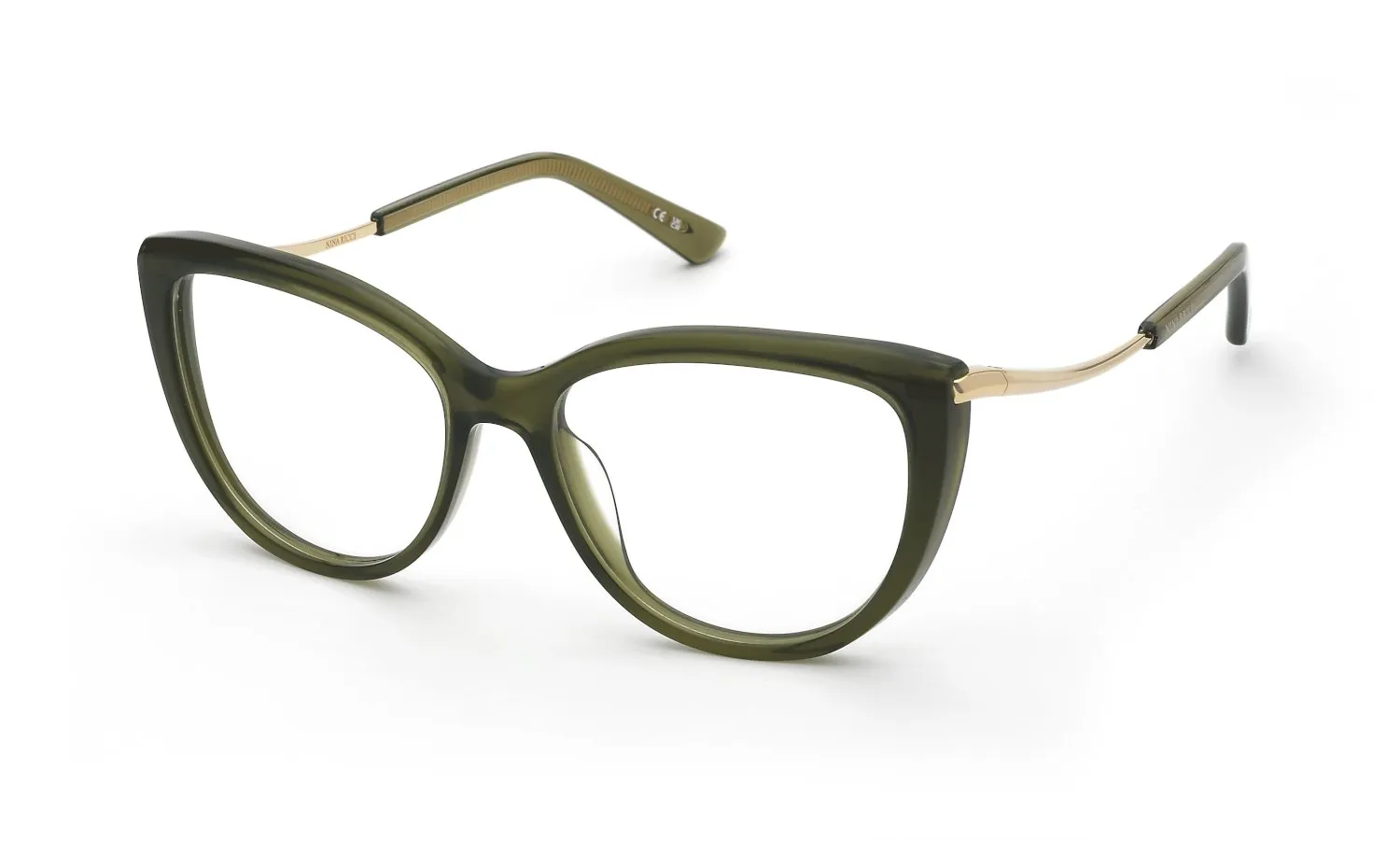 Nina Ricci VNR412 0M26 Montature da vista Acetato Verde Squadrata - immagine 1