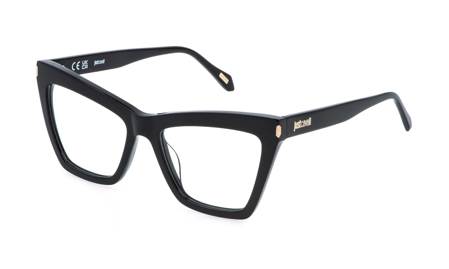 Just Cavalli VJC138 700 Montature da vista Acetato Nero Squadrata - immagine 1