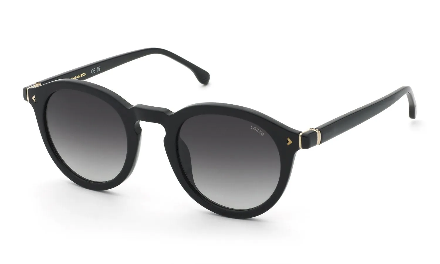 Lozza SL4398 PESCARA 4 700 Occhiali da sole Acetato Nero Fumo Pantos Normale Sfumato - immagine 1