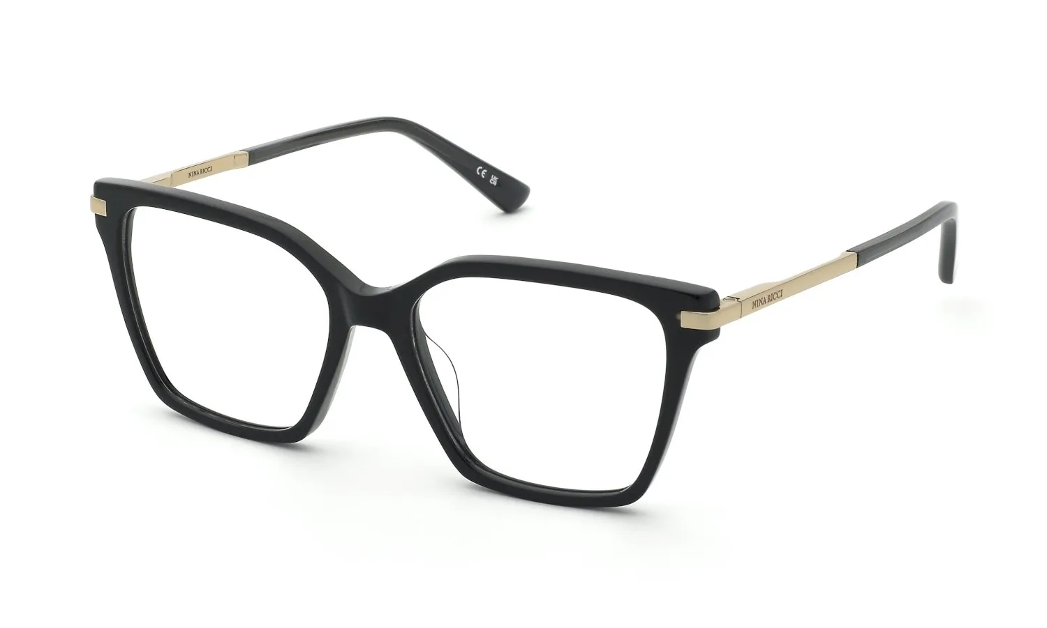 Nina Ricci VNR430 700 Montature da vista Acetato Nero Farfalla - immagine 1