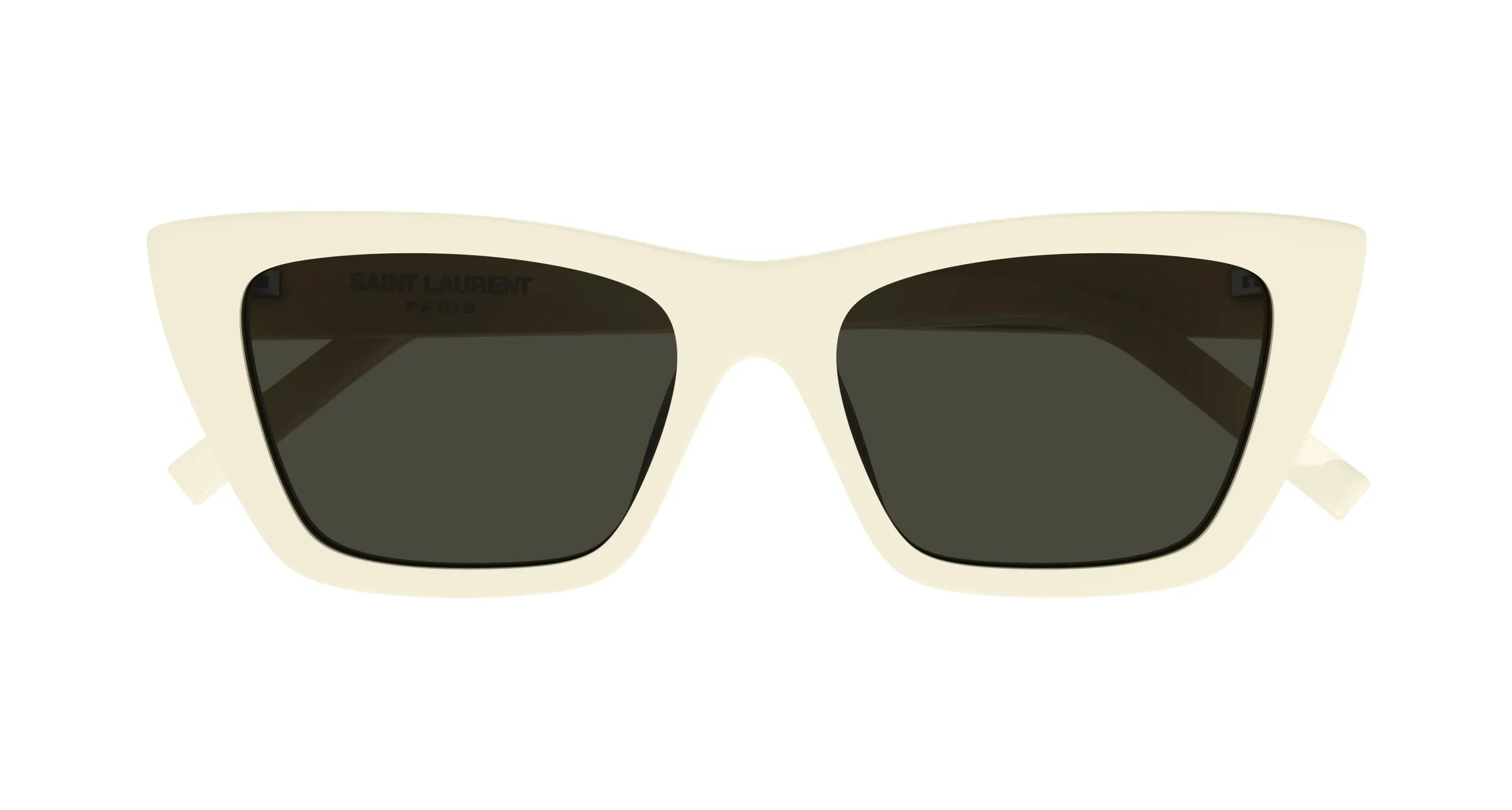 SAINT LAURENT SL 276 MICA 056 Occhiali da sole Acetato Avorio Grigio Cat Eye - immagine 2