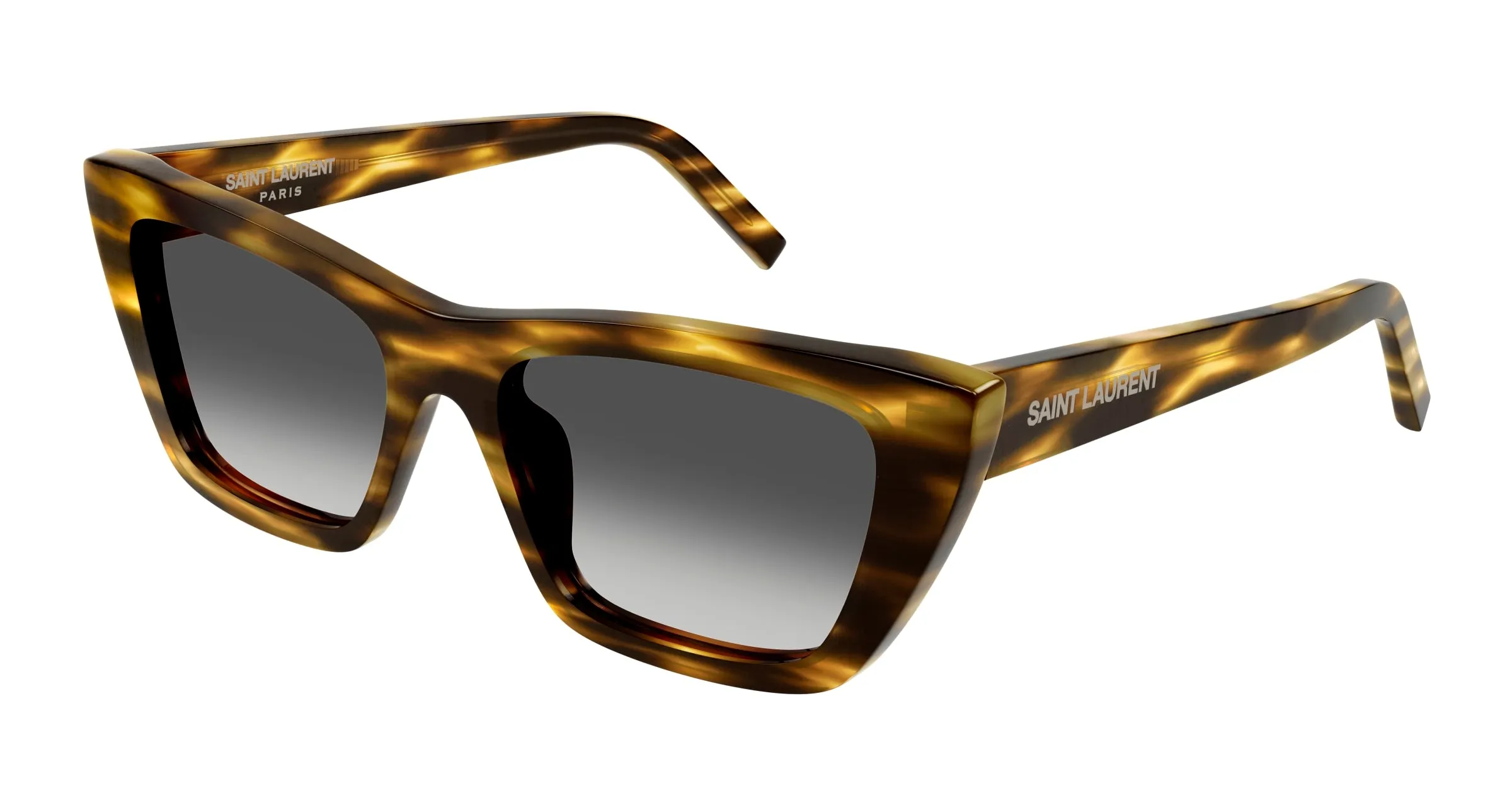 SAINT LAURENT SL 276 MICA 044 Occhiali da sole Acetato Havana Grigio Cat Eye - immagine 1