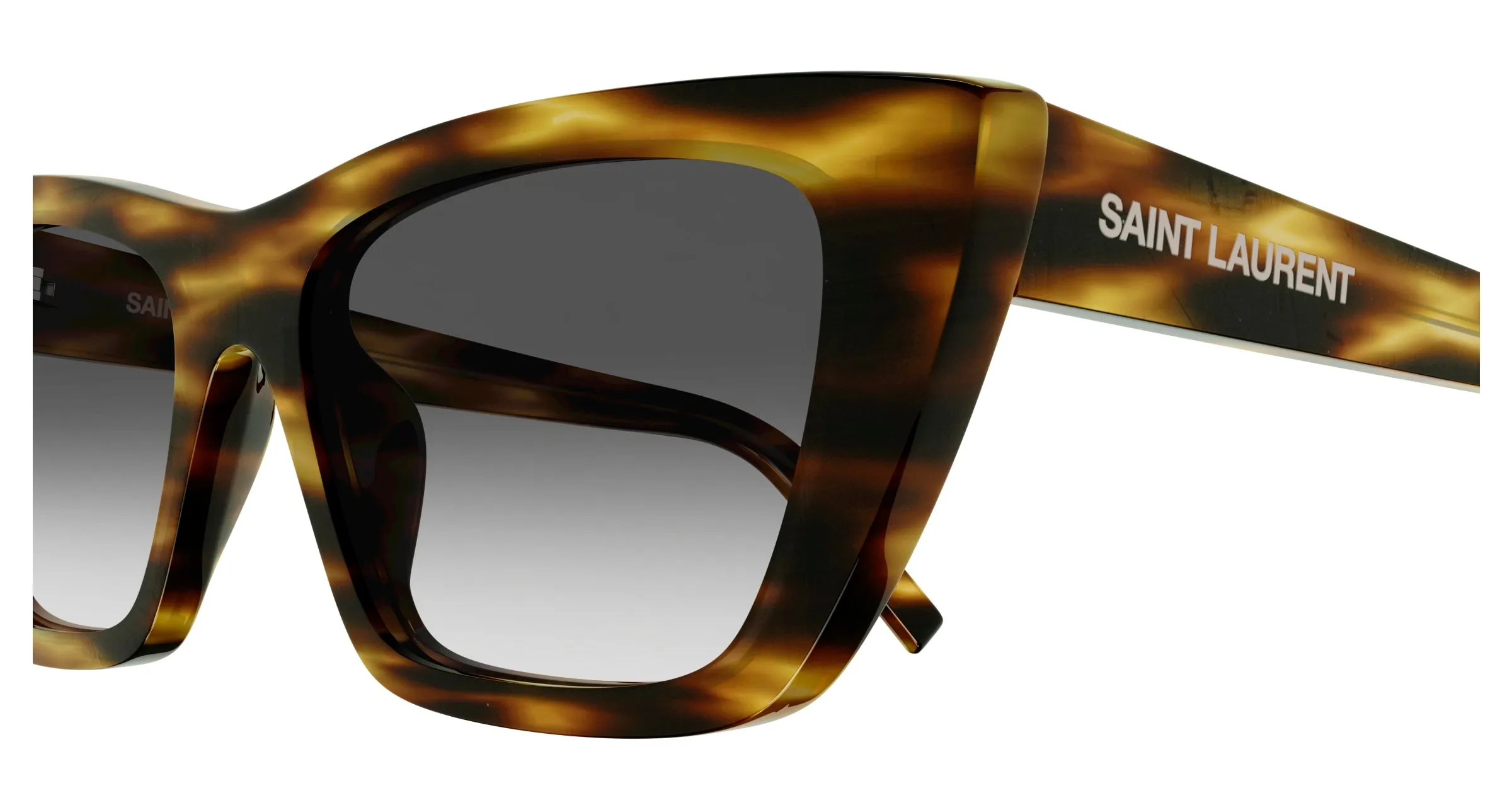 SAINT LAURENT SL 276 MICA 044 Occhiali da sole Acetato Havana Grigio Cat Eye - immagine 3