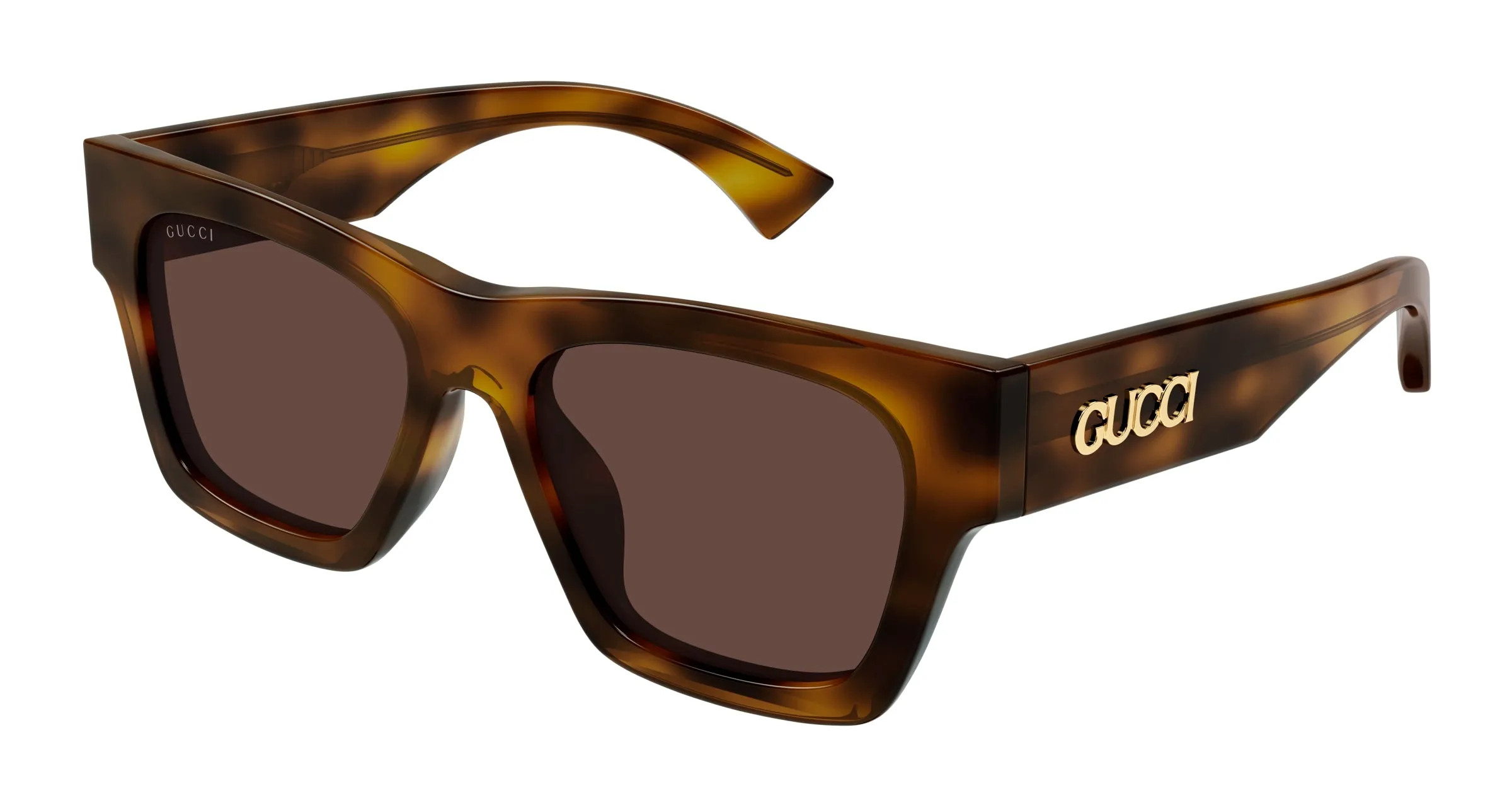 Gucci GG1835S 002 Occhiali da sole Acetato Havana Marrone Squadrata - immagine 1